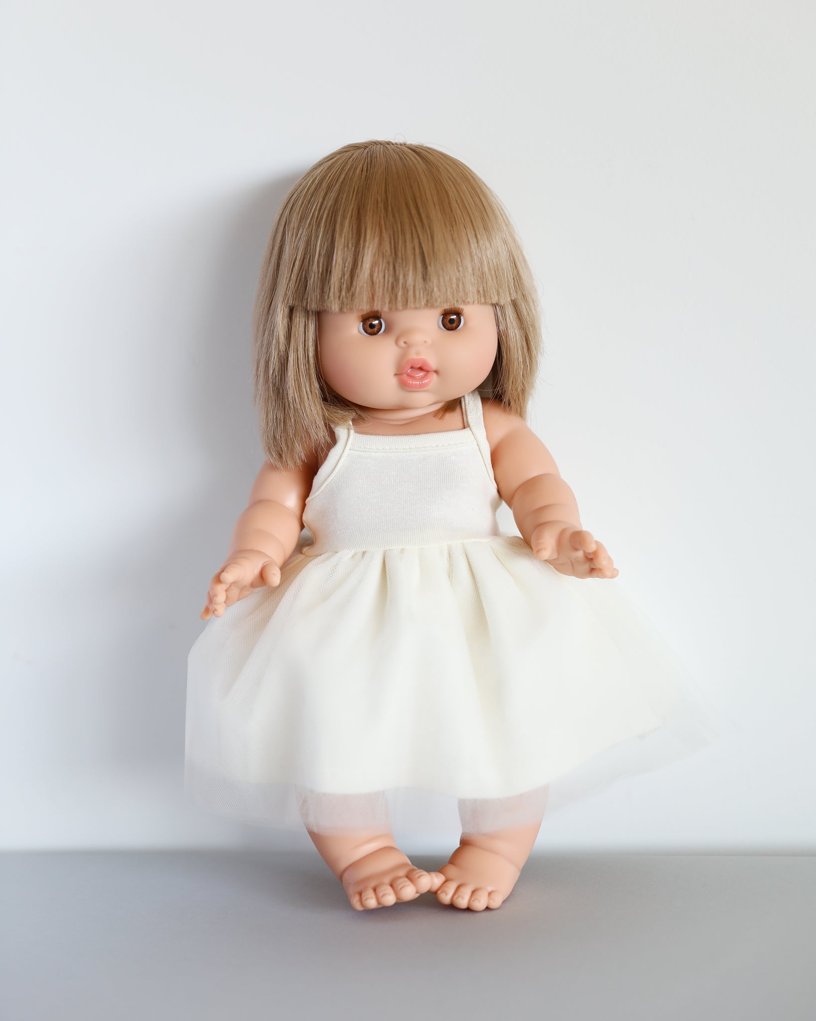 Minikane Doll Clothes | Baby Doll Tutu Dress (White)