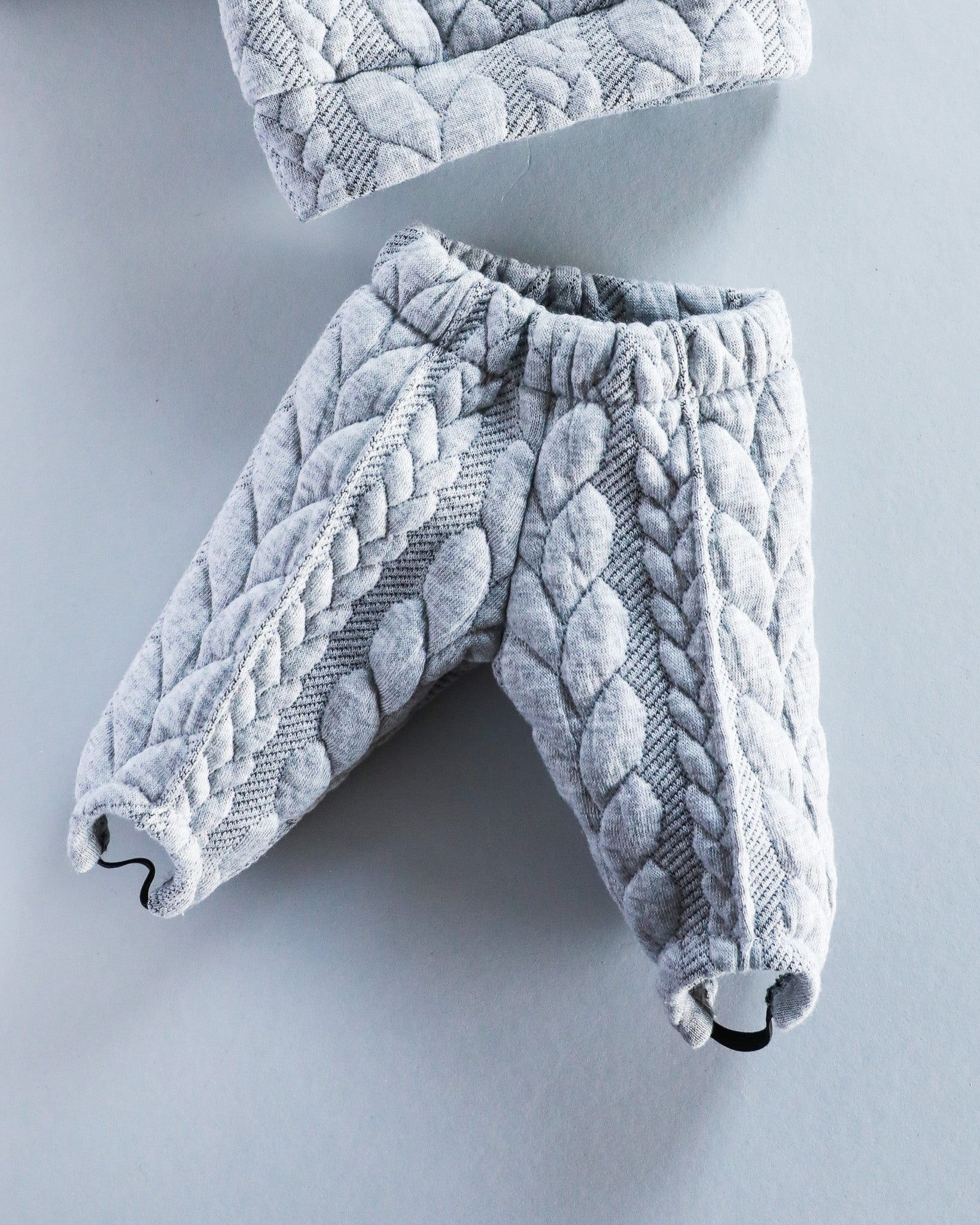 Minikane Doll Clothes | Soft Body Doll Jacquard Sweatshirt Set - Grey