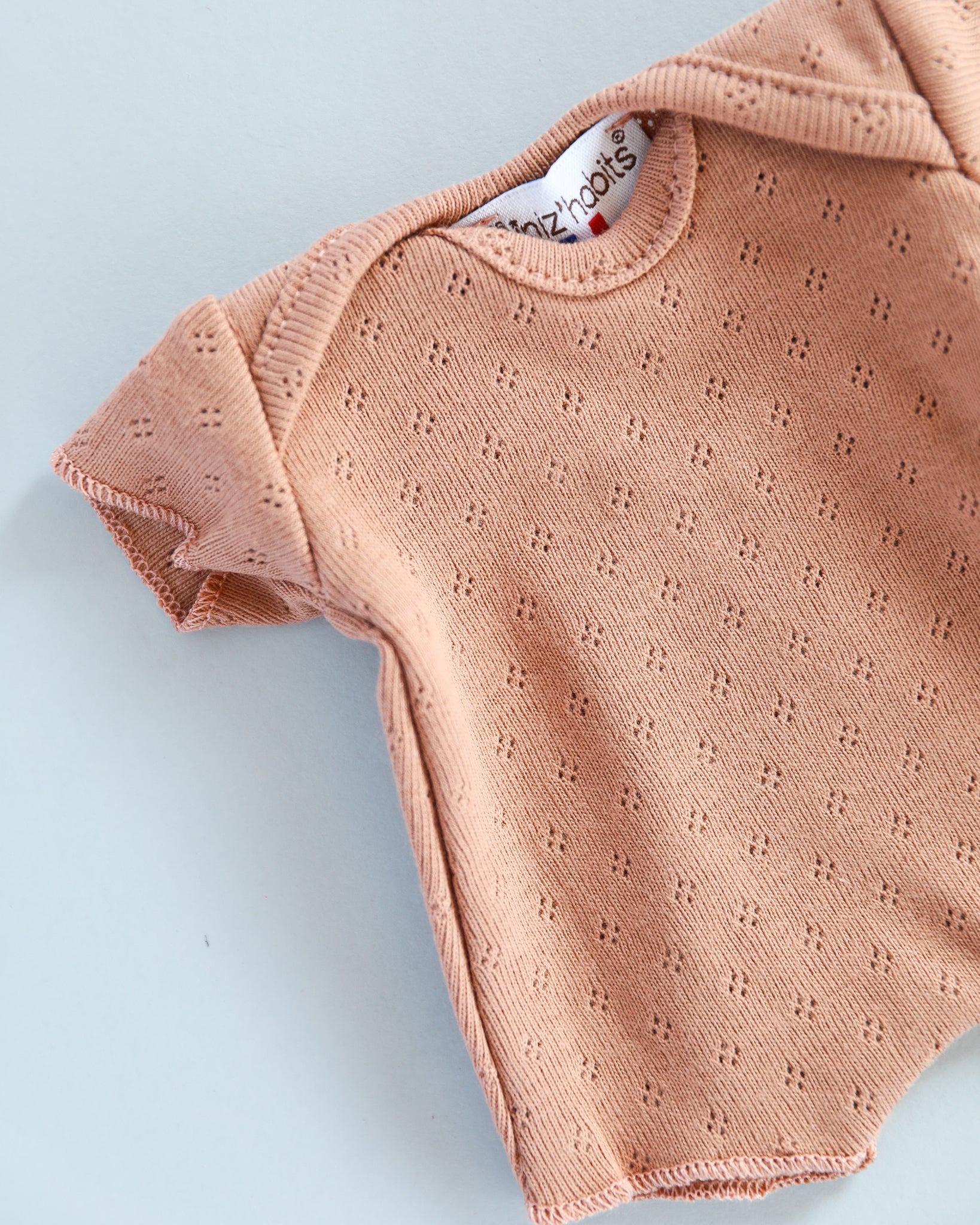 Minikane Doll Clothes | Soft Body Doll Cotton Romper (Brown)