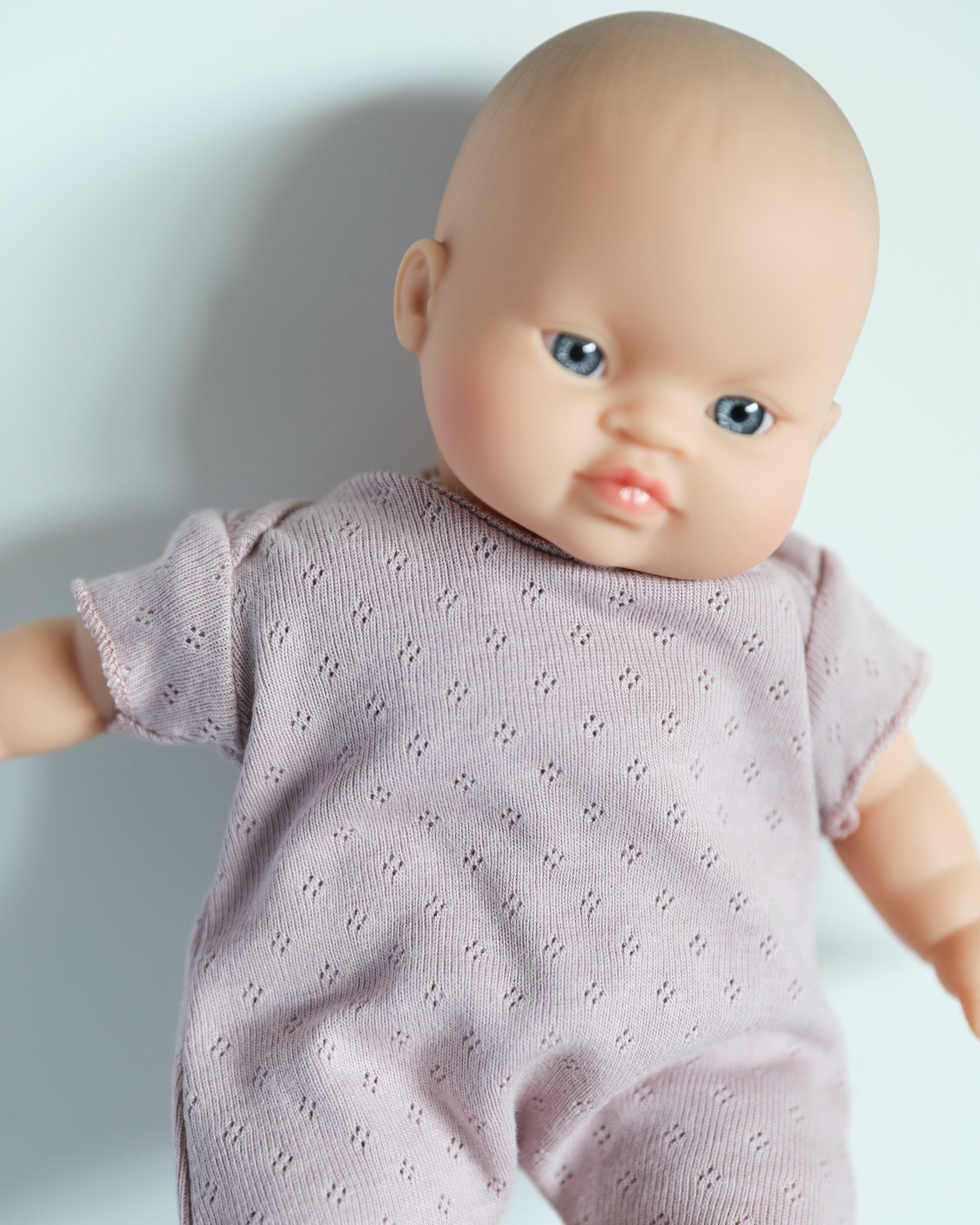 Minikane Doll Clothes | Soft Body Doll Cotton Romper (Pink)