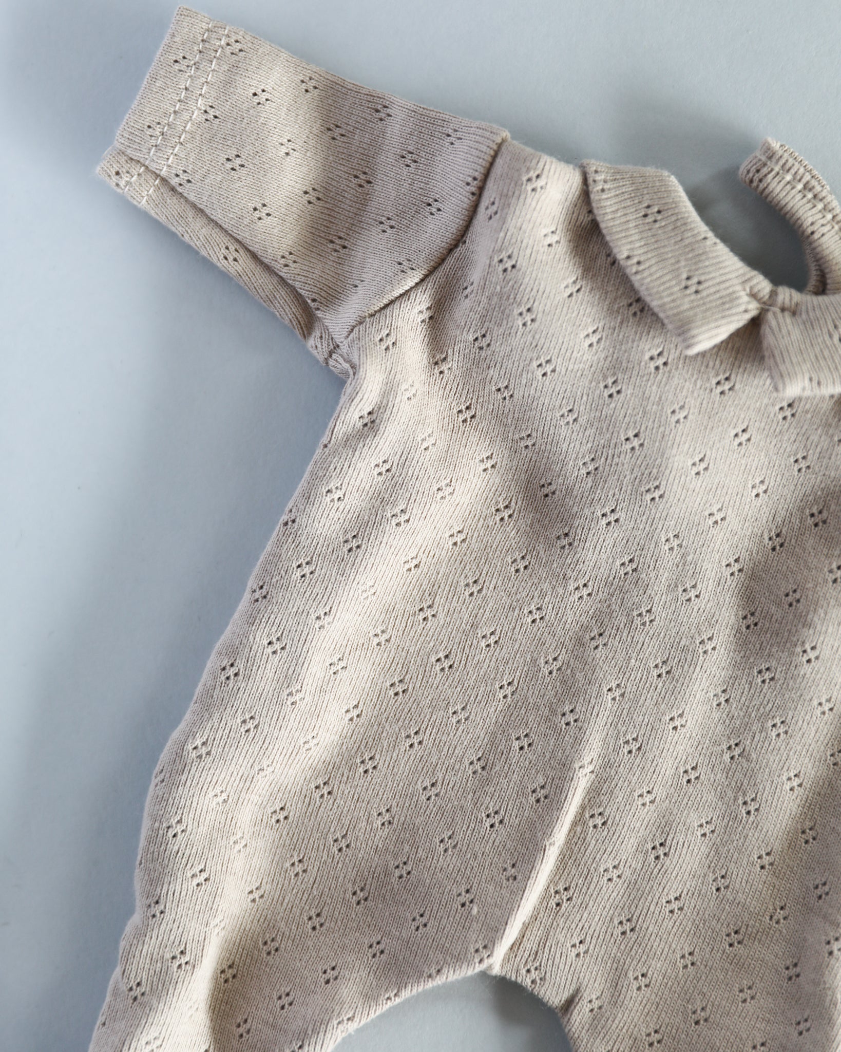 Minikane Doll Clothes | Soft Body Doll One-Piece Outfit (Beige)