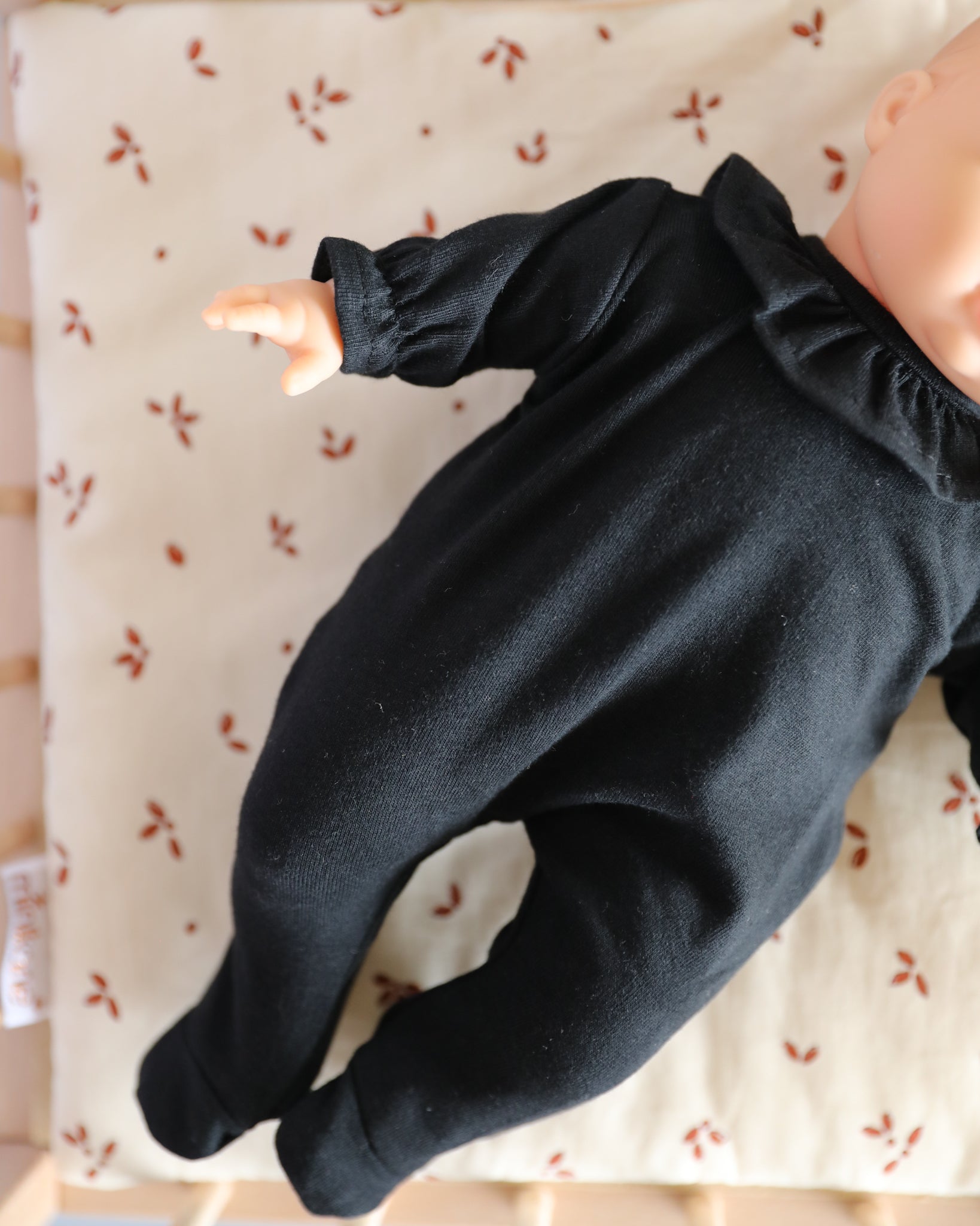 Minikane Doll Clothes | Soft Body Doll One-Piece Outfit (Black)