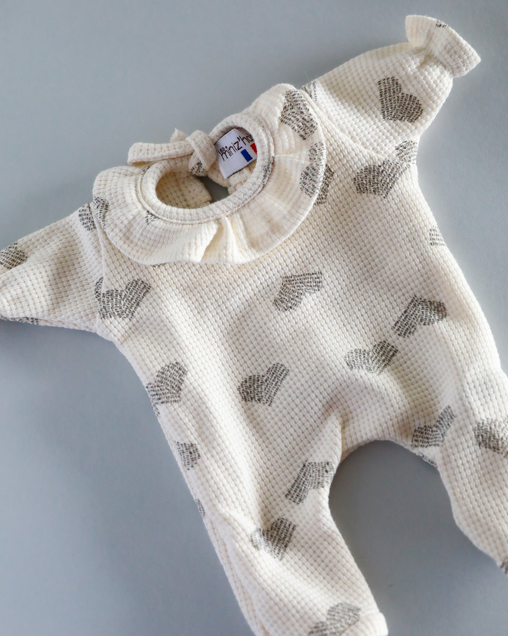 Minikane Doll Clothes | Soft Body Doll Onesie - Hearts