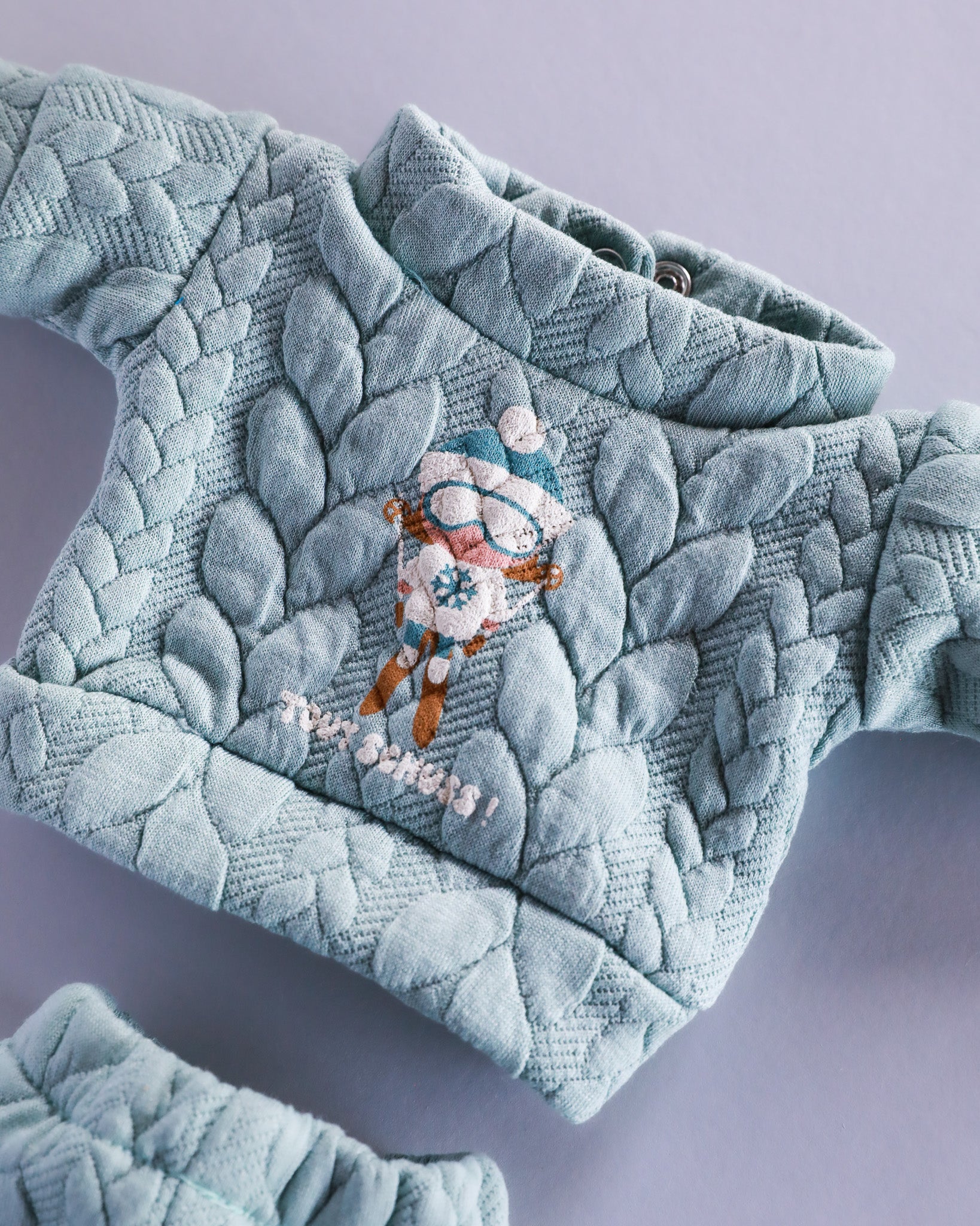 Minikane Doll Clothes | Baby Doll Sweatshirt Set Tout Shouss! - Mint