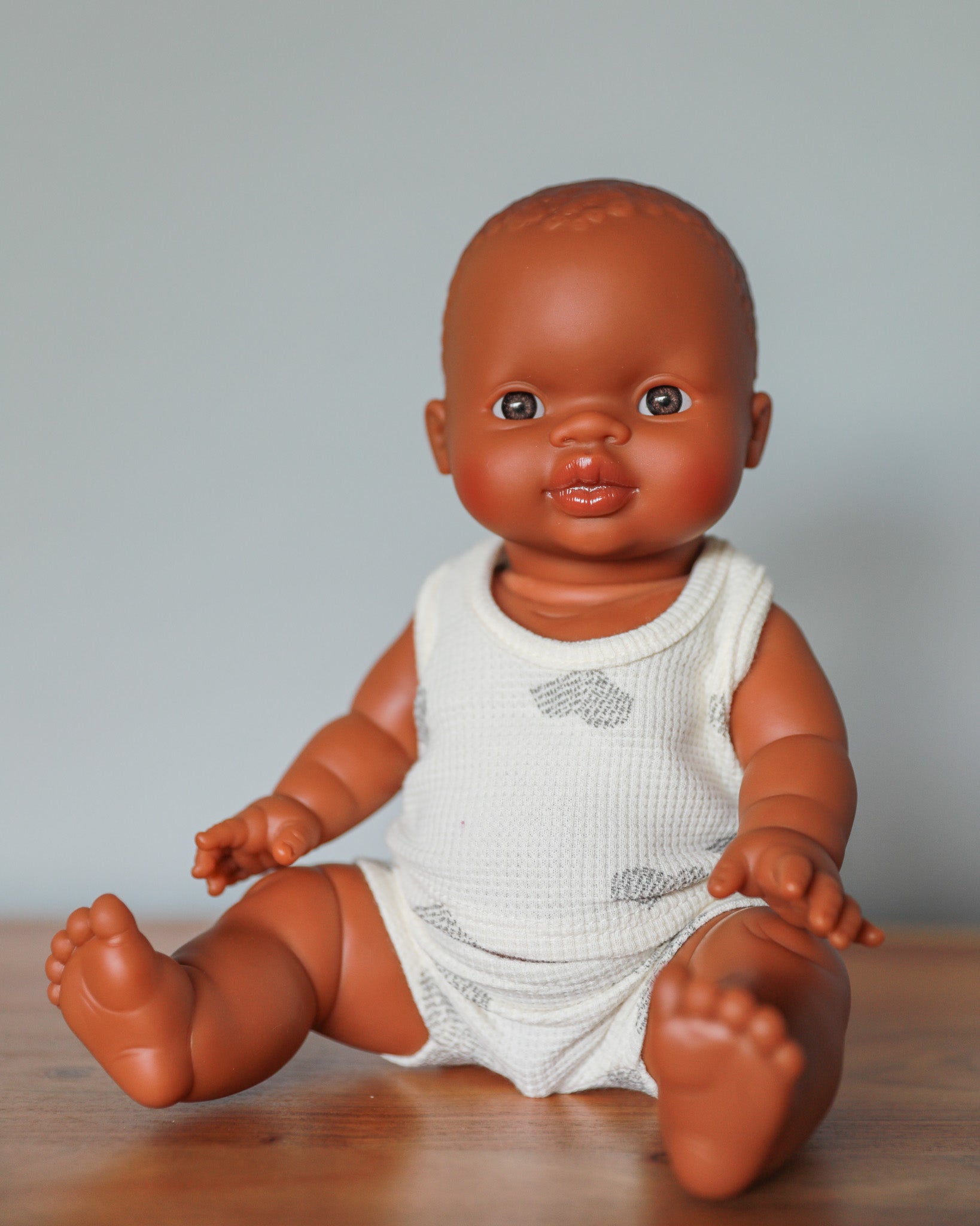 Minikane Doll Clothes | Baby Boy Doll Tank Set (Hearts)