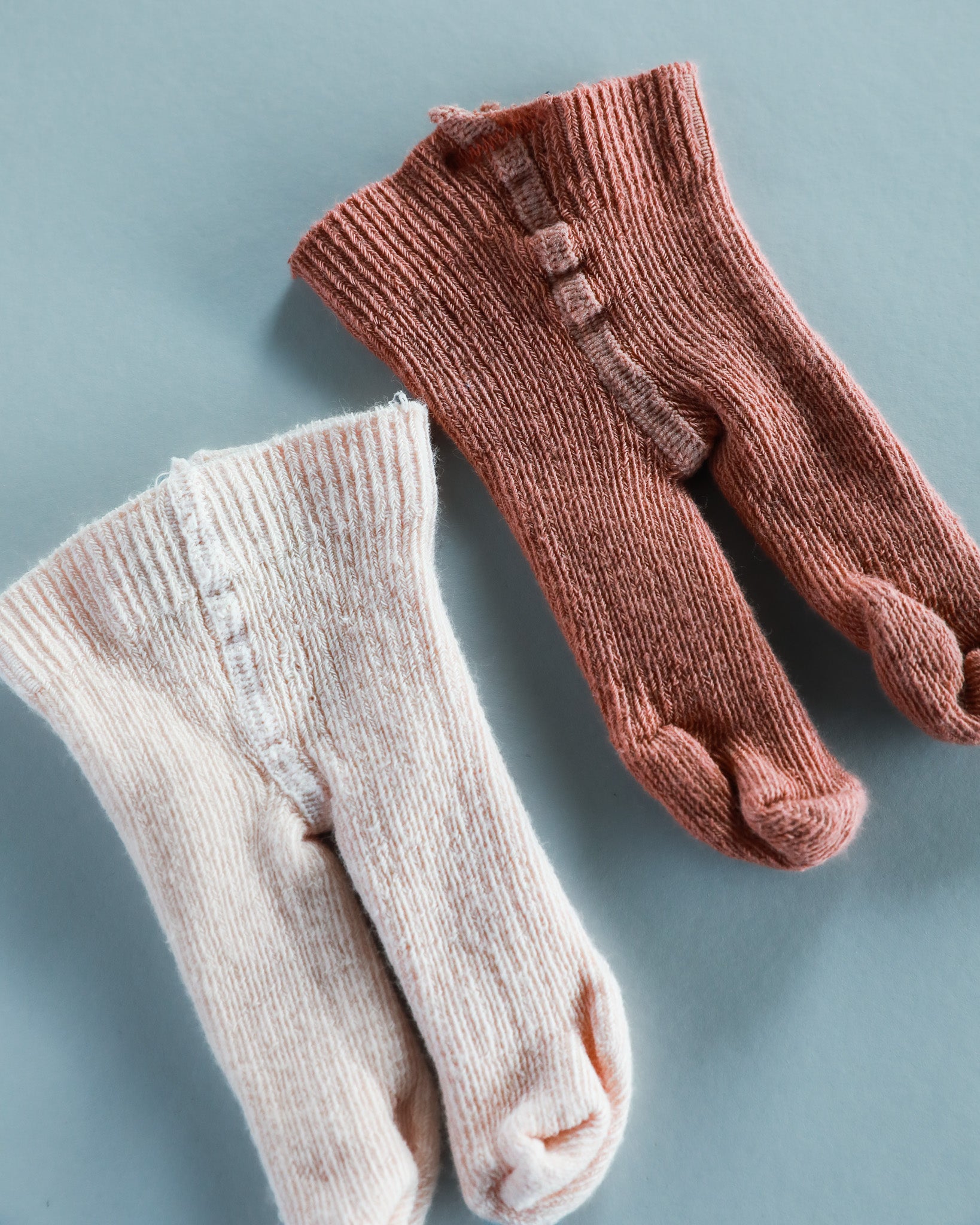 Minikane Doll Clothes | Baby Doll Tights - Rose/Blush (pair of 2)