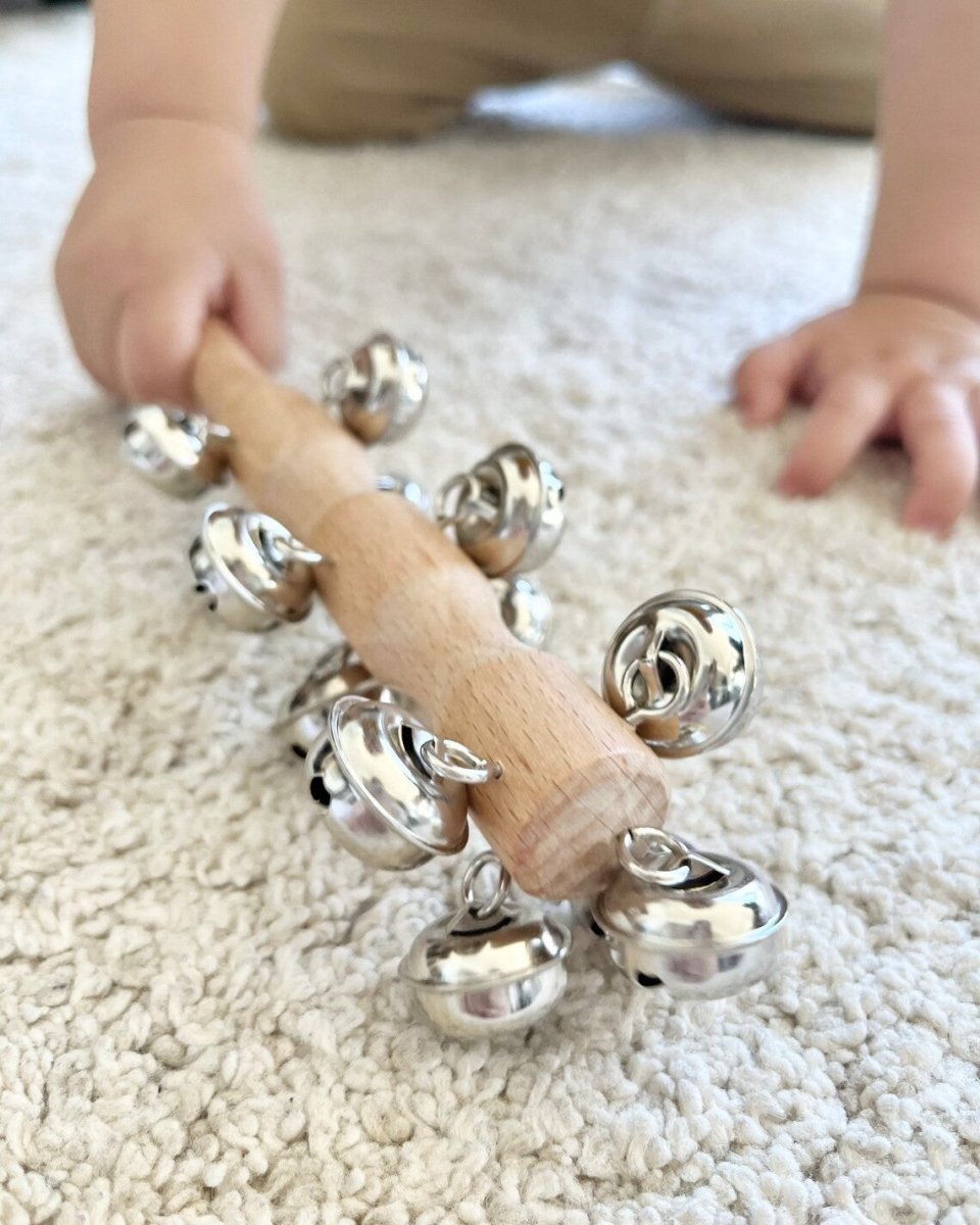 Montessori Wooden Bar Bell Shaker
