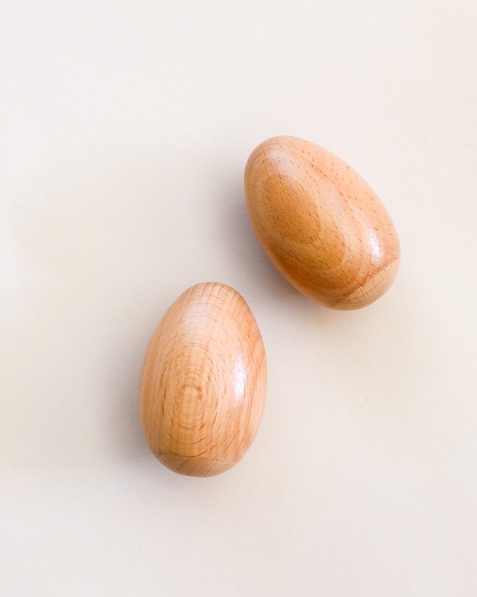 Montessori Wooden Egg Shakers (set of 2)