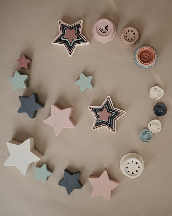 Mushie | Nesting Stars Baby Toy