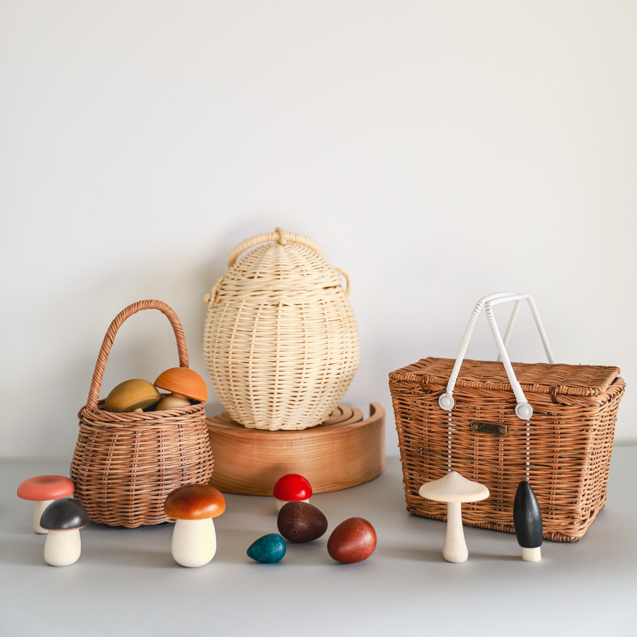 Olli Ella | Rattan Berry Basket - Natural