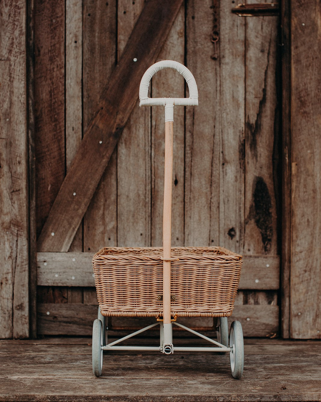 Olli Ella | Rattan Toy Wagon - Natural