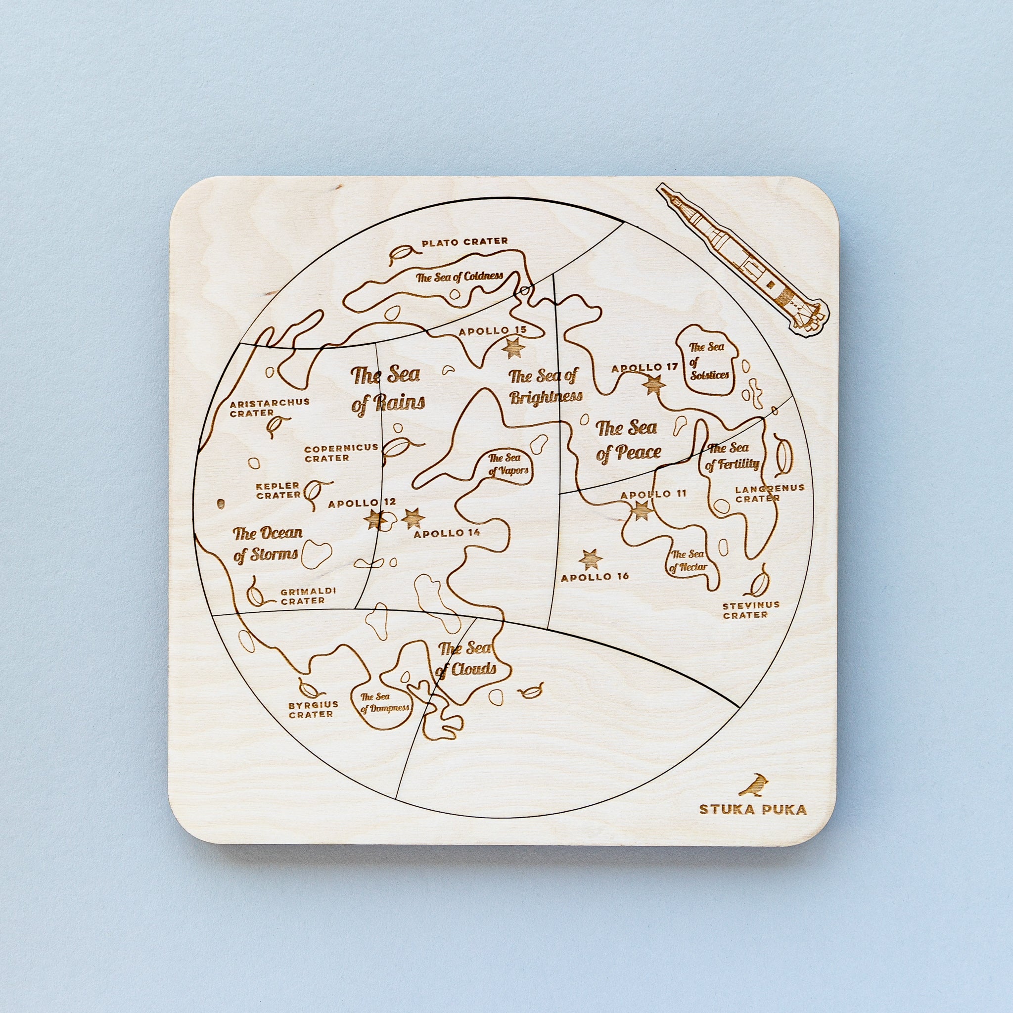 Over the Moon Wooden Puzzle