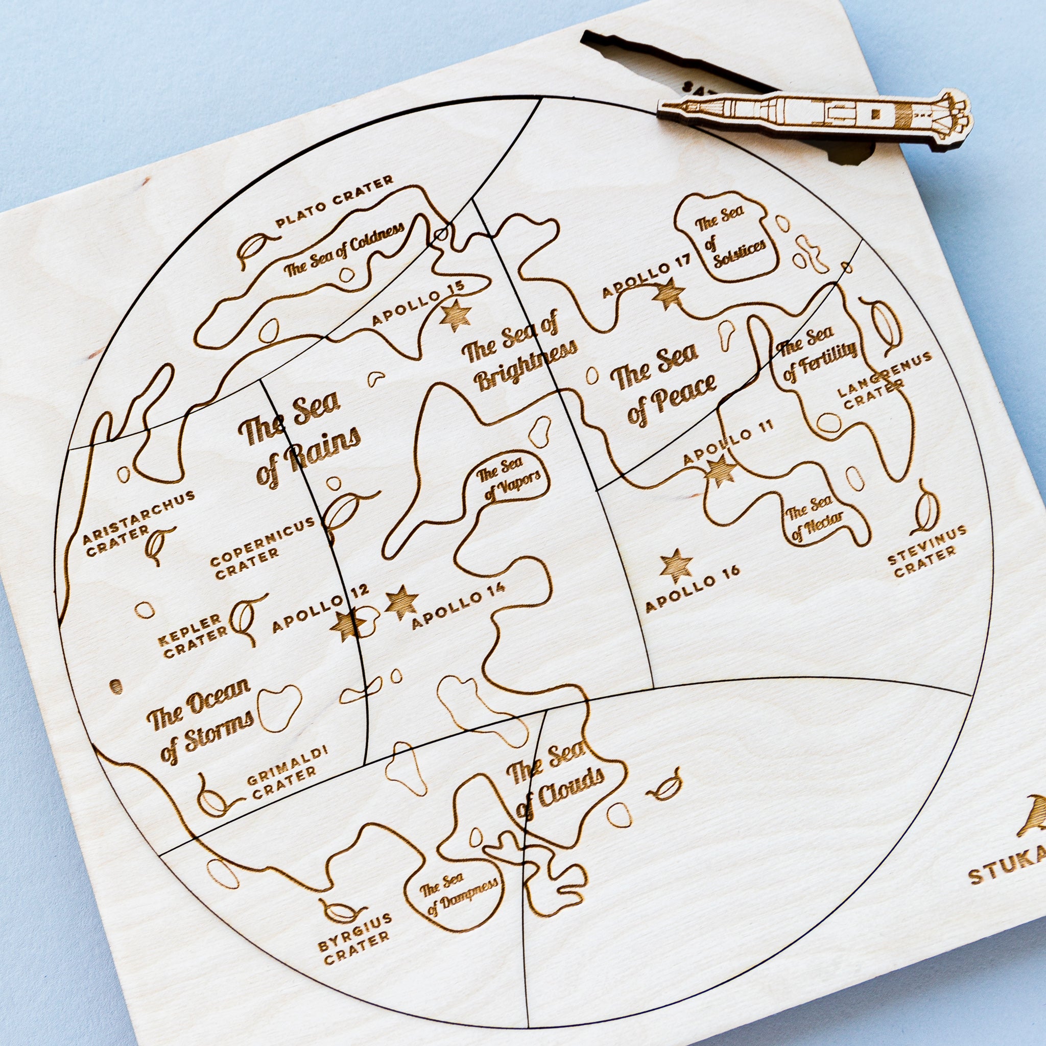 Over the Moon Wooden Puzzle