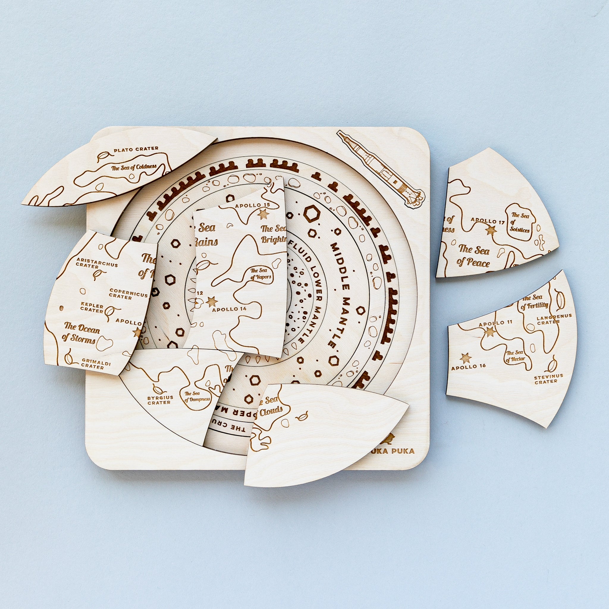 Over the Moon Wooden Puzzle