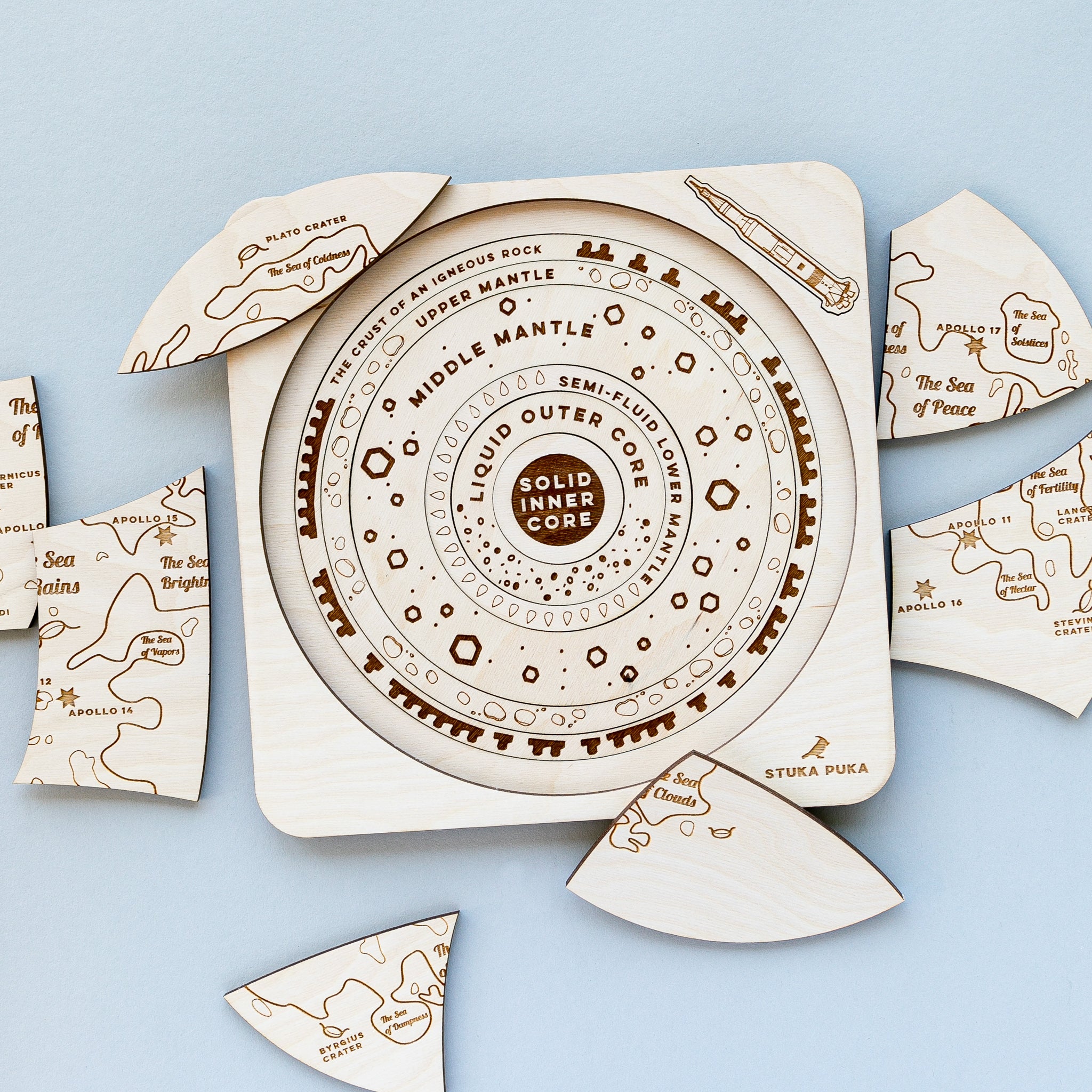 Over the Moon Wooden Puzzle