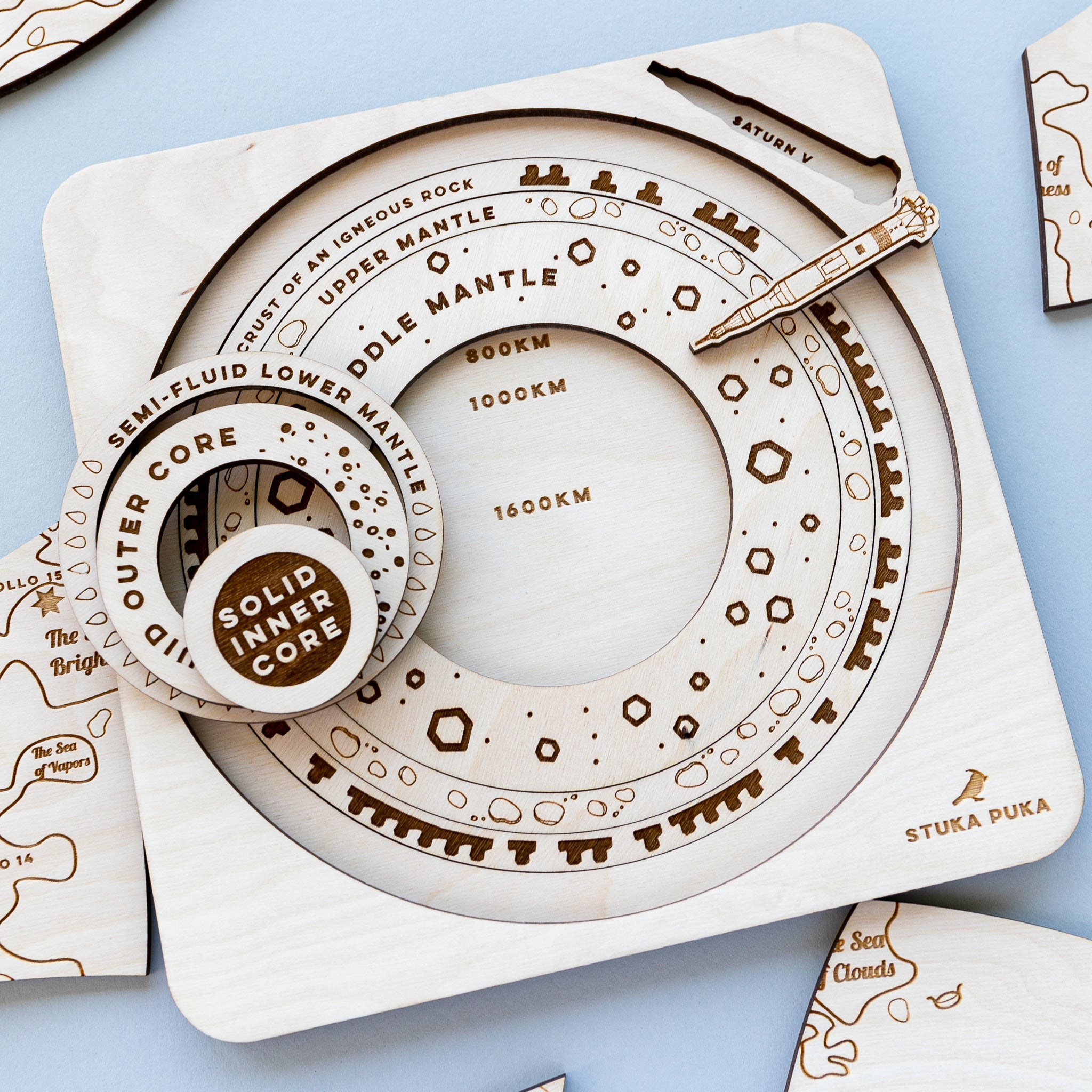 Over the Moon Wooden Puzzle