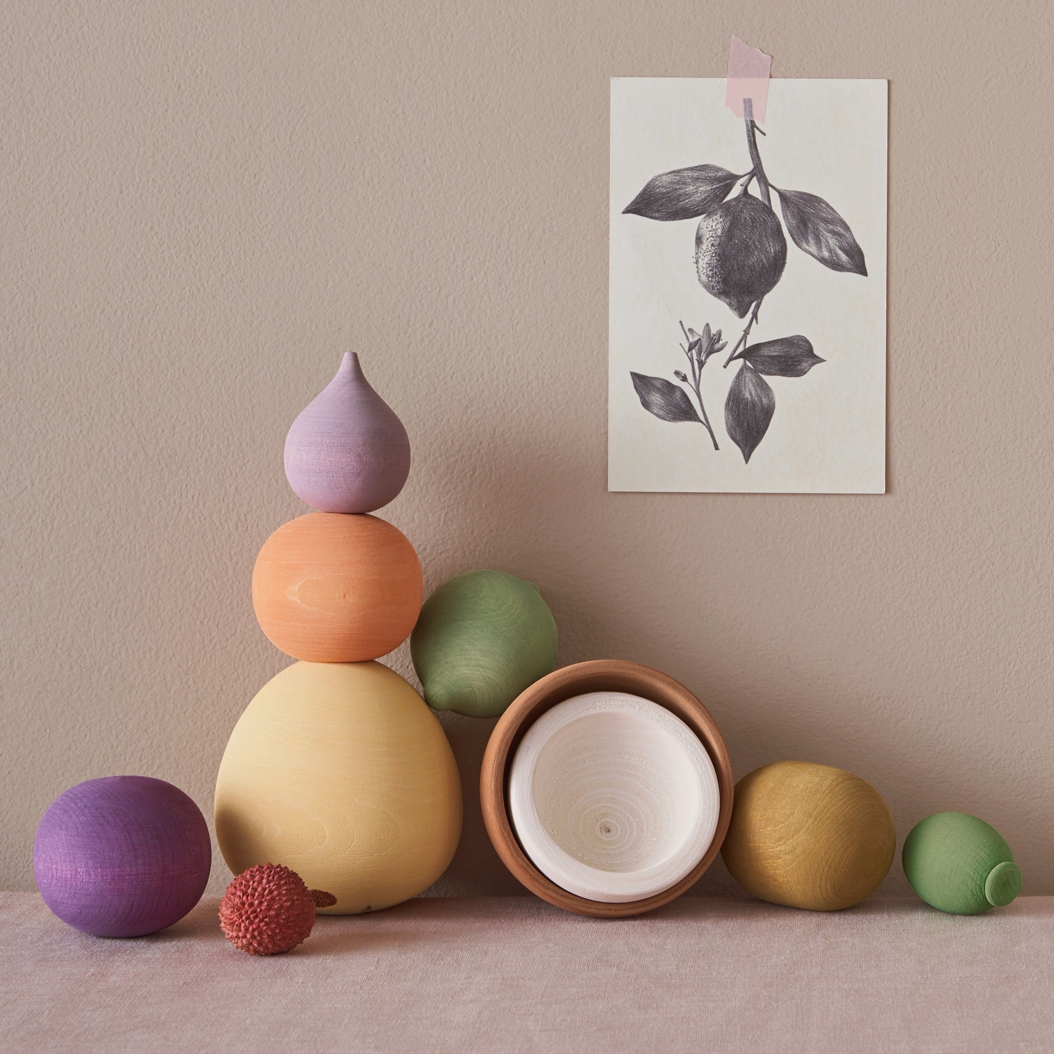 Raduga Grez | Handmade Wooden Fruits (set of 8)