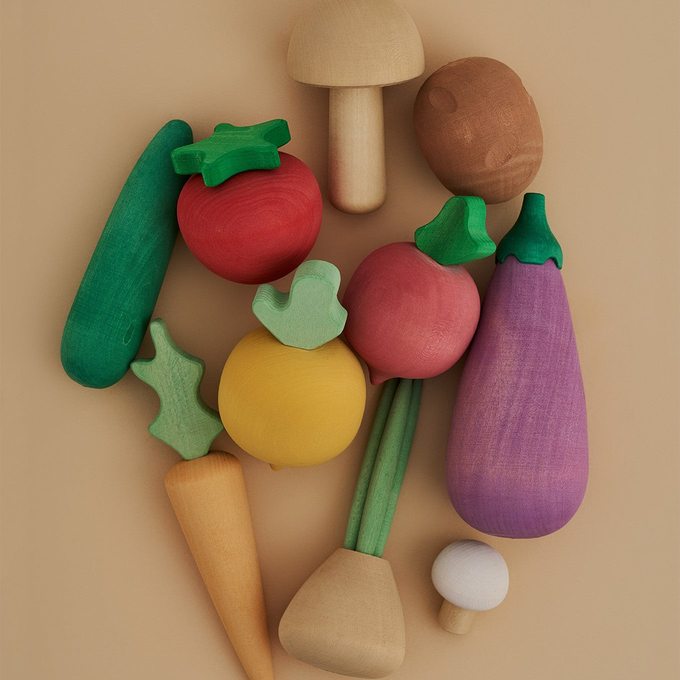 Raduga Grez | Handmade Wooden Vegetables (set of 10)