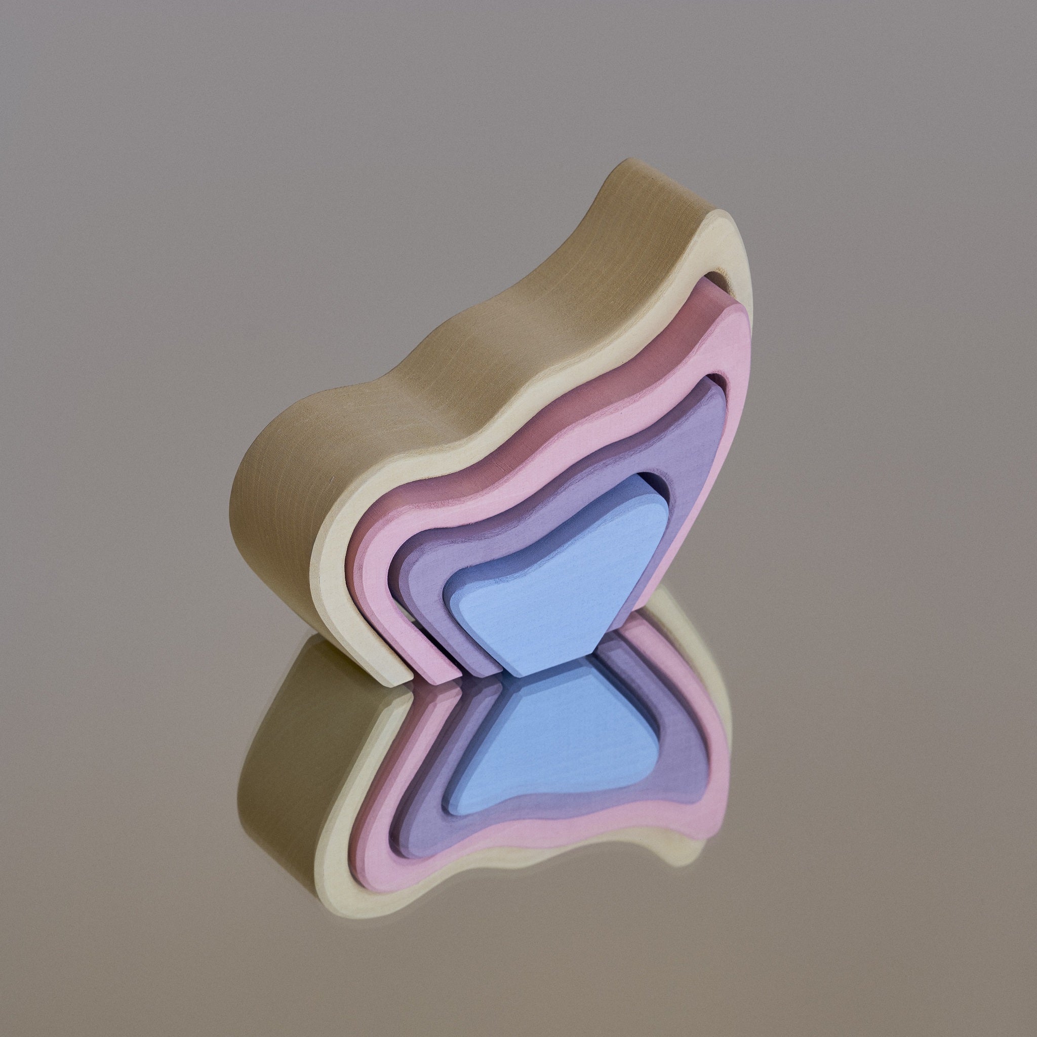 Raduga Grez | Wooden Butterfly Wing Pastel Stacker