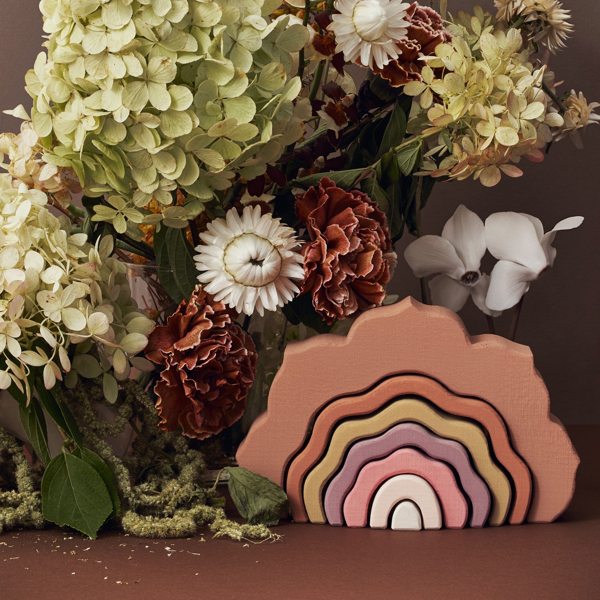 Raduga Grez | Wooden Flower Stacker - Rose