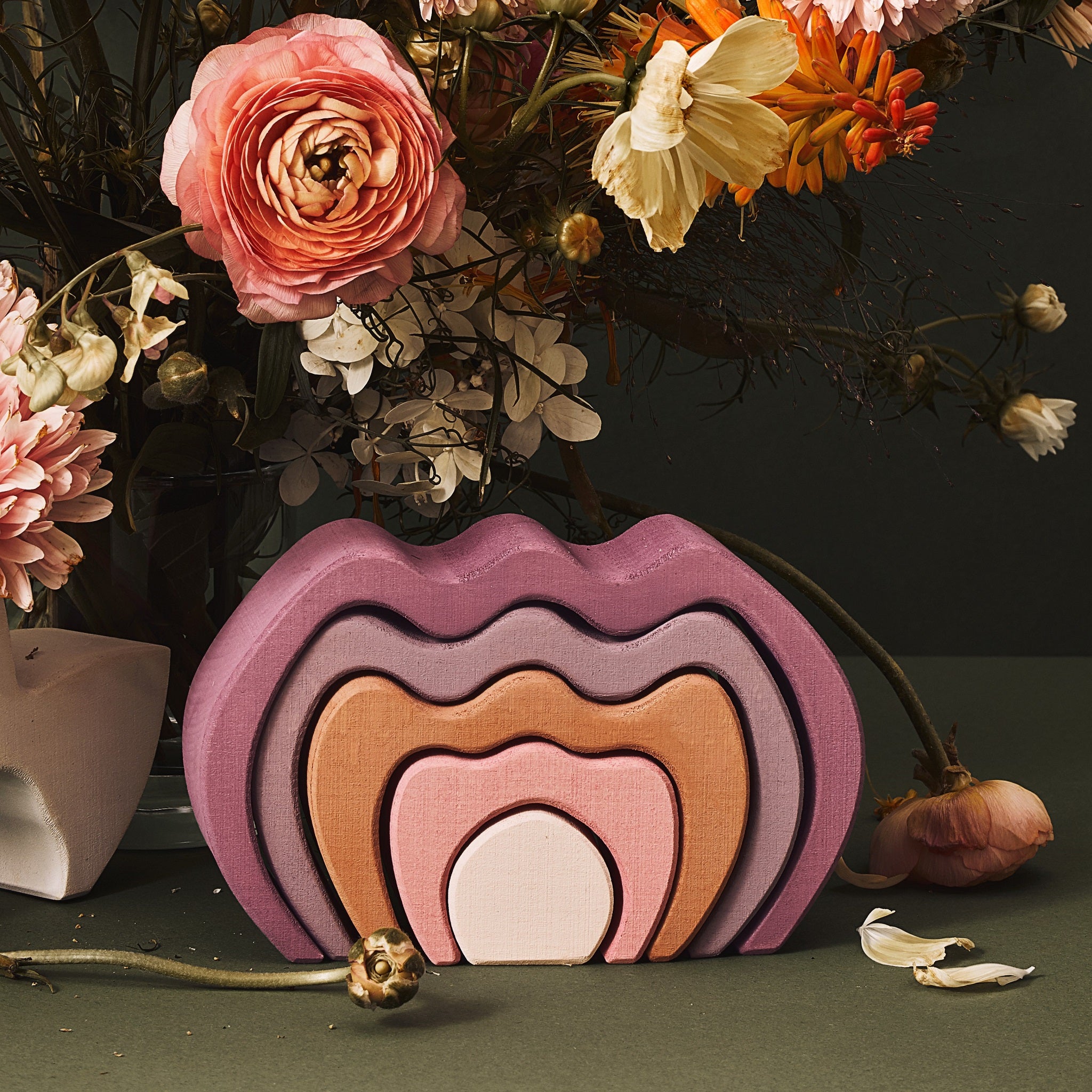 Raduga Grez | Wooden Flower Stacker - Tulip