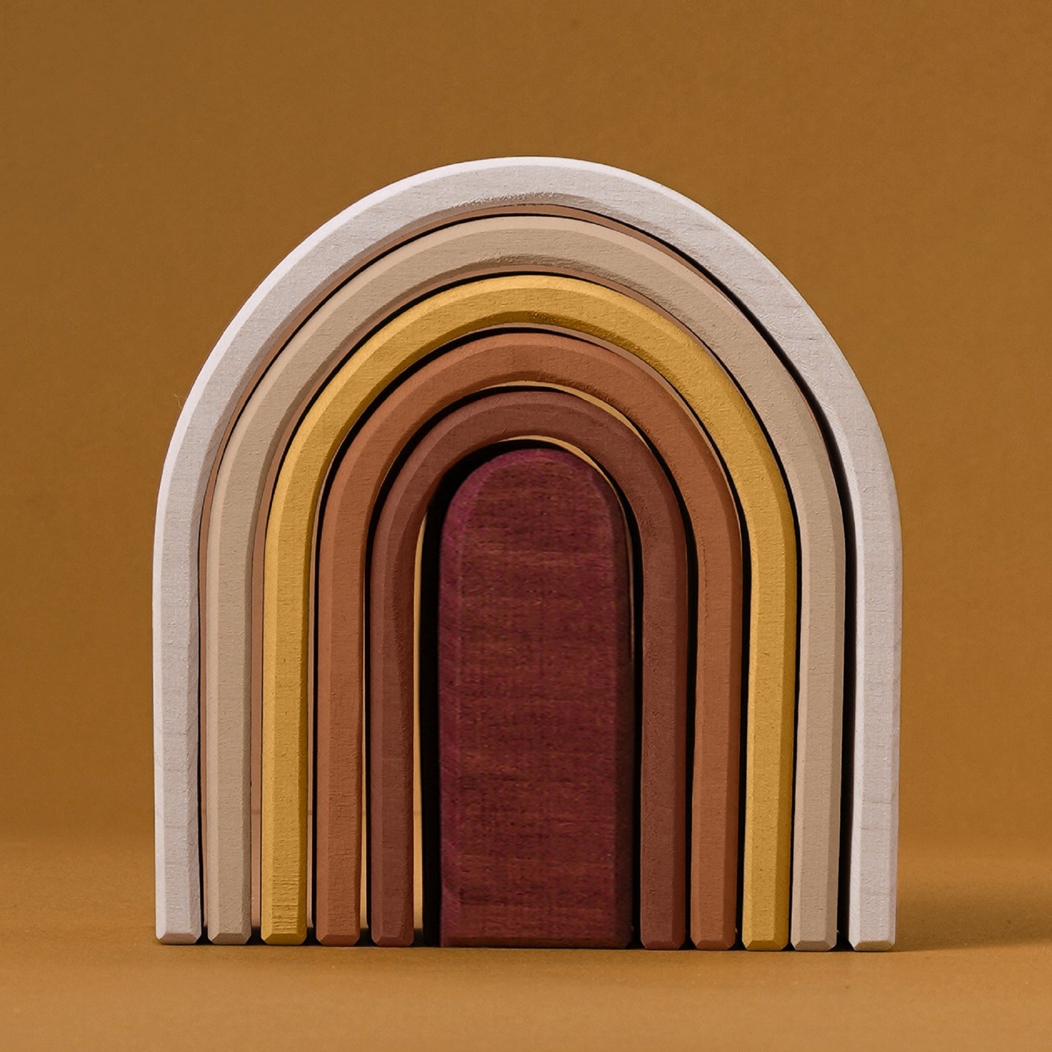 Raduga Grez | Wooden Oval Rainbow Stacker