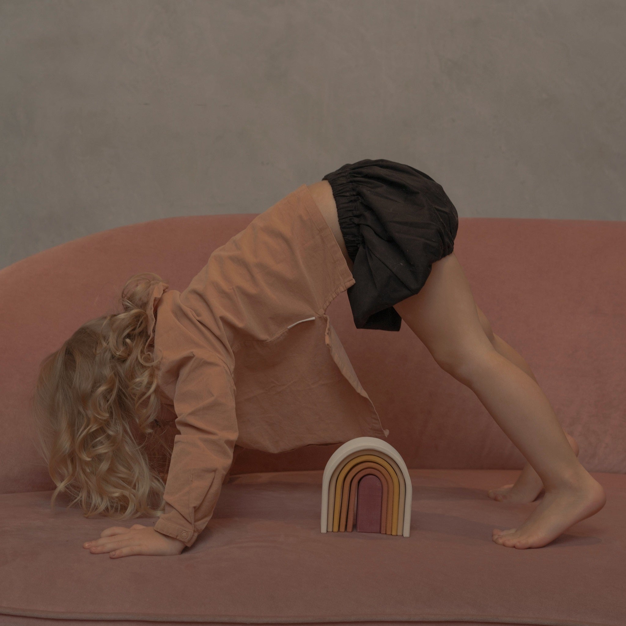 Raduga Grez | Wooden Oval Rainbow Stacker
