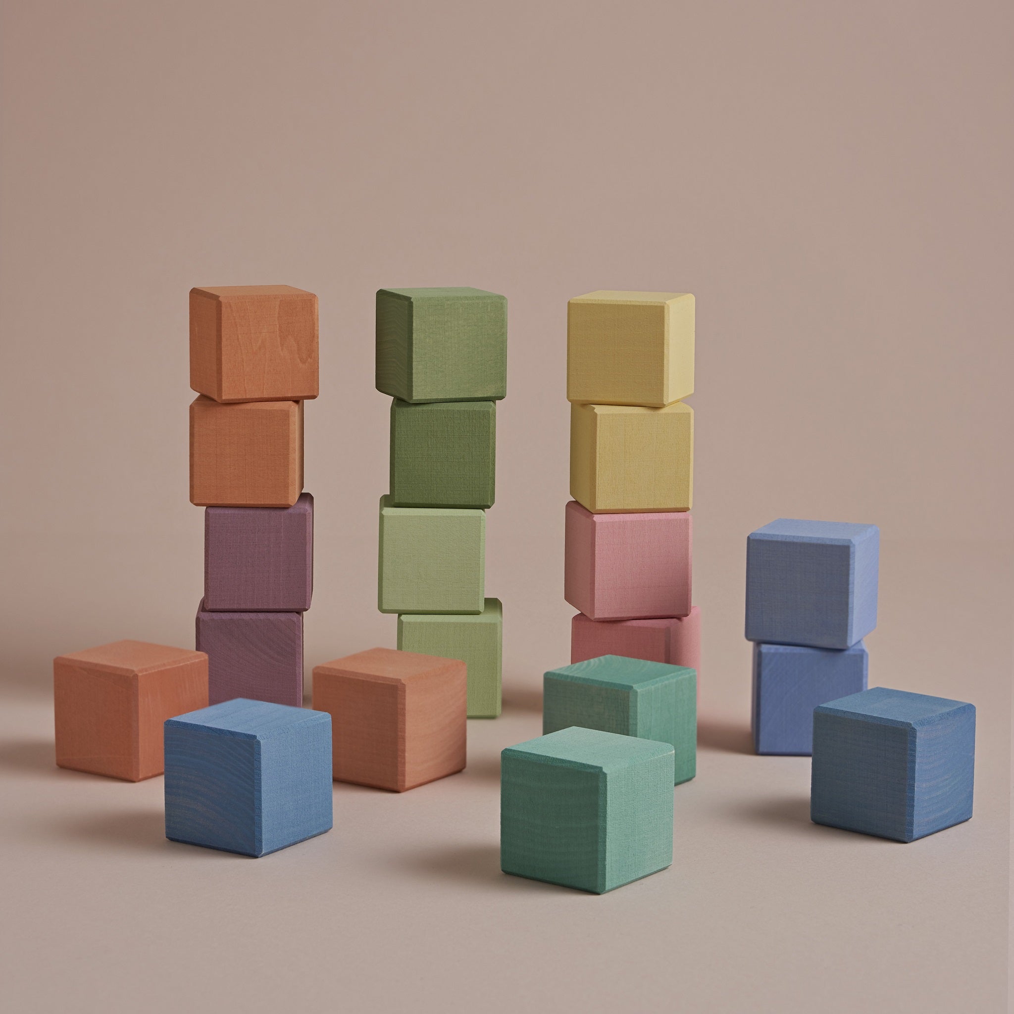 Raduga Grez | Wooden Pastel Building Cubes