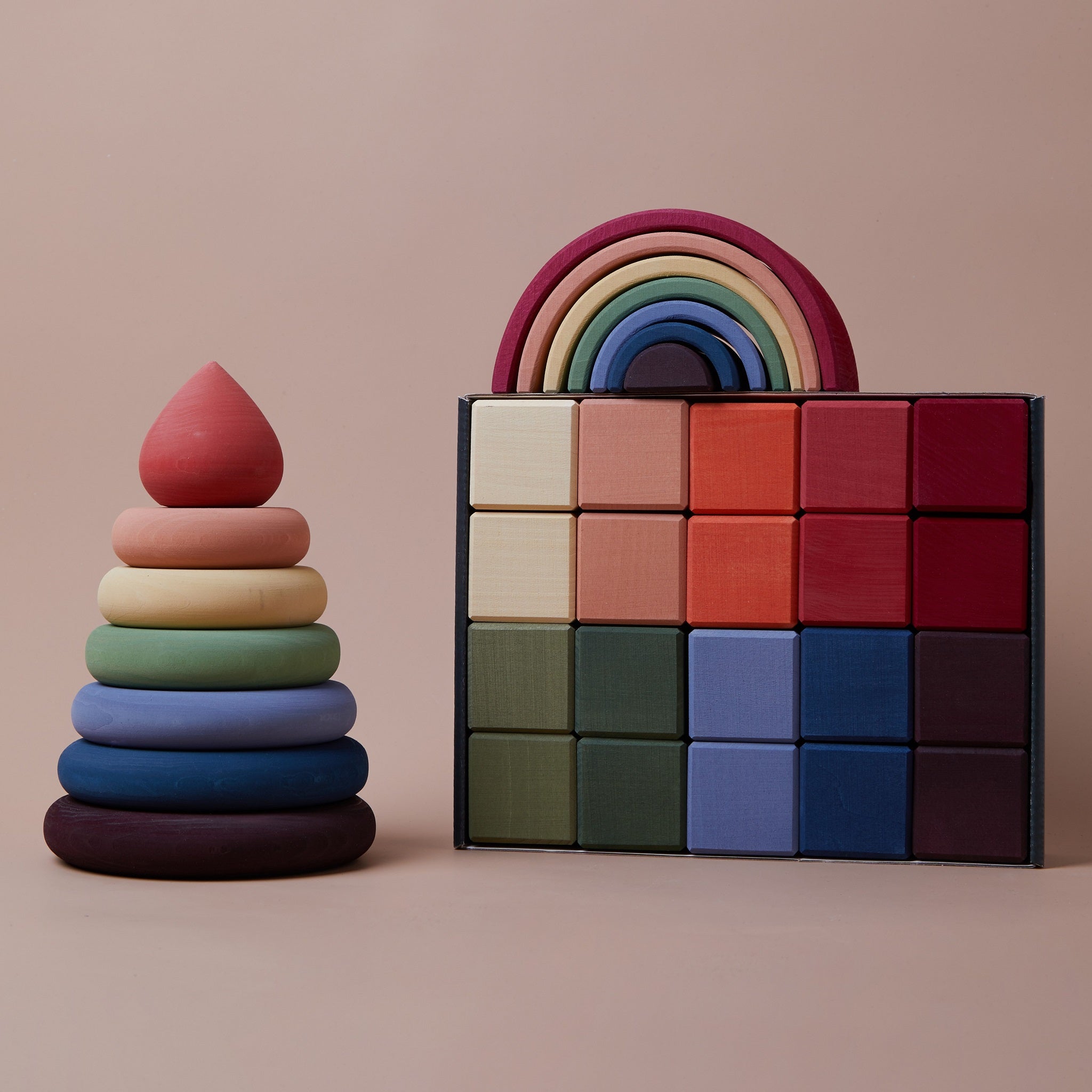 Raduga Grez | Wooden Rainbow Stacker (small)