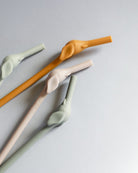 Silicone Elephant Straws - Almond Mix (4 pack)