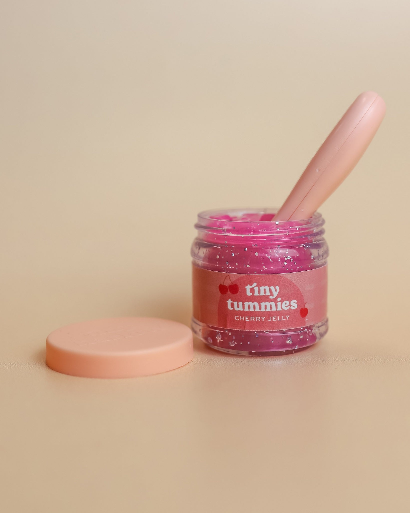 Tiny Harlow | Doll Food Jar and Spoon Set - Cherry Jelly