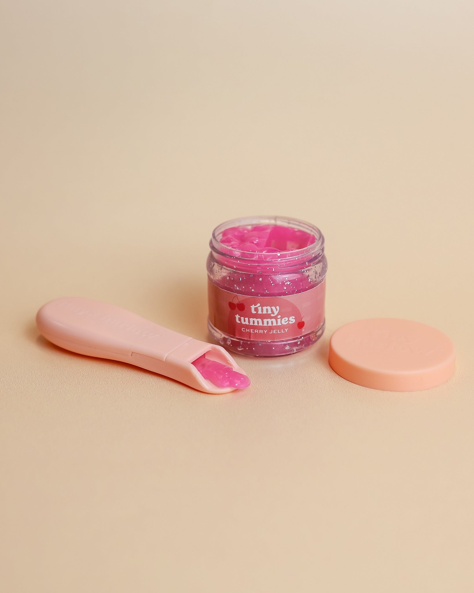 Tiny Harlow | Doll Food Jar and Spoon Set - Cherry Jelly