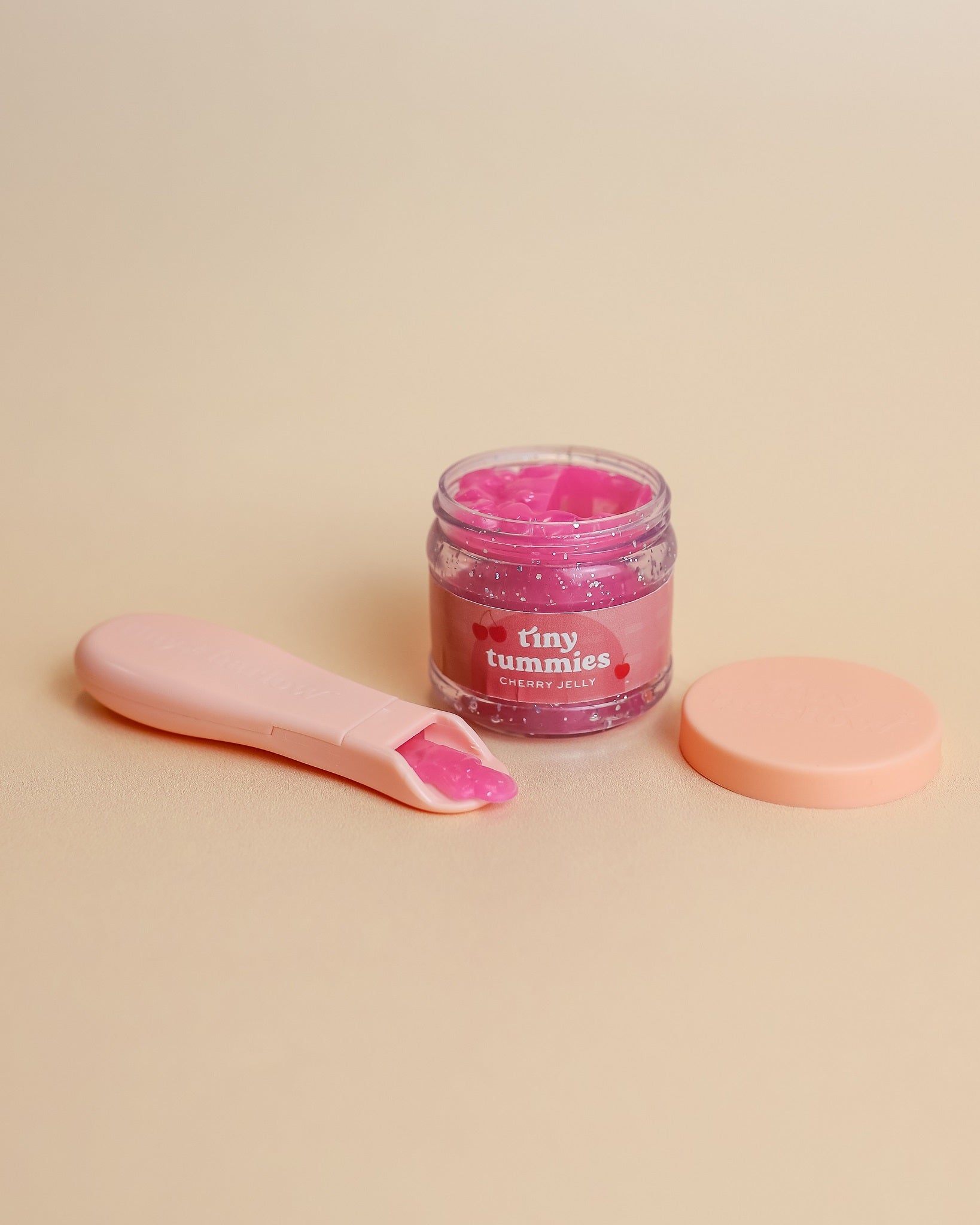 Tiny Harlow | Doll Food Jar and Spoon Set - Cherry Jelly