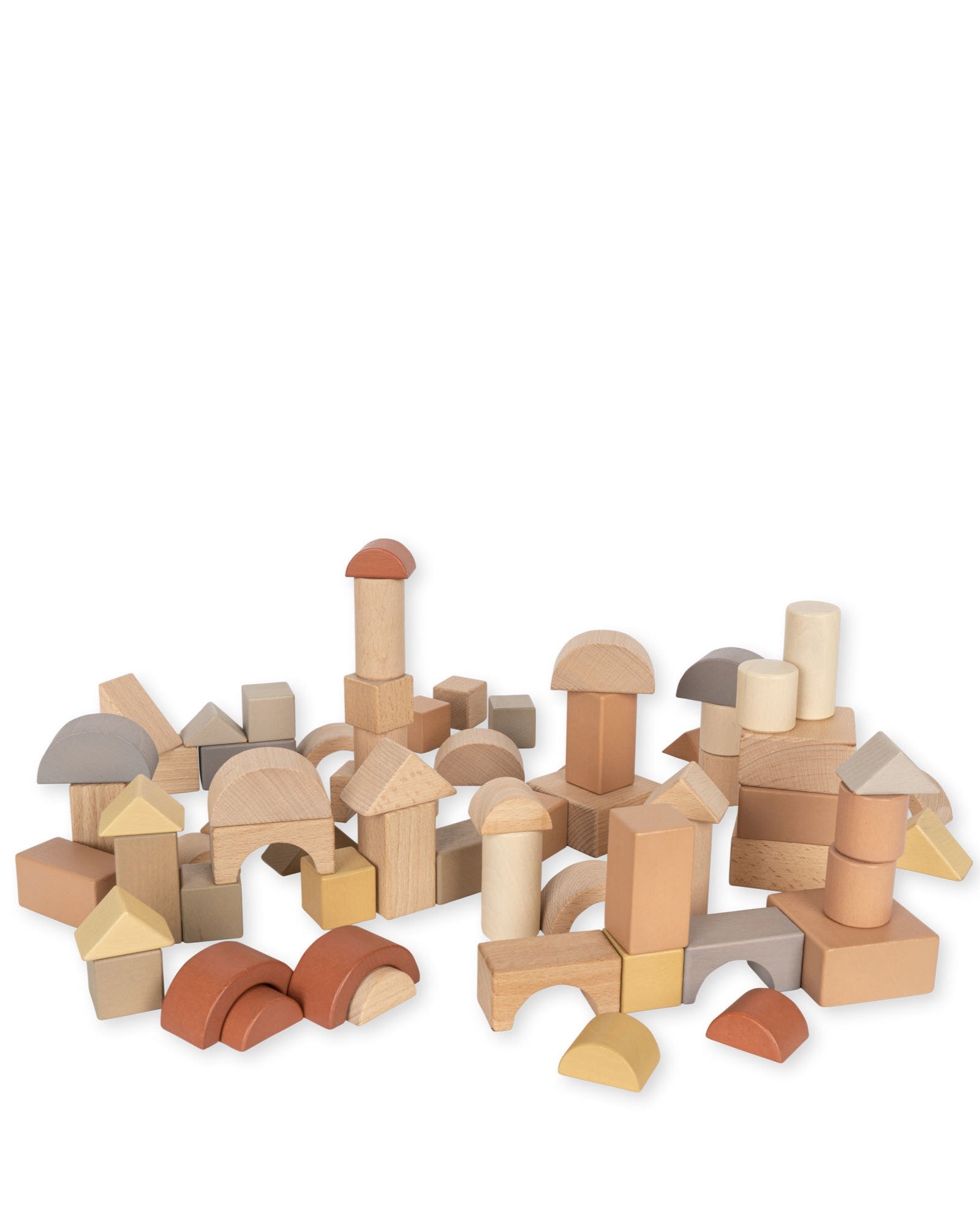 Wooden Building Blocks in a Bag