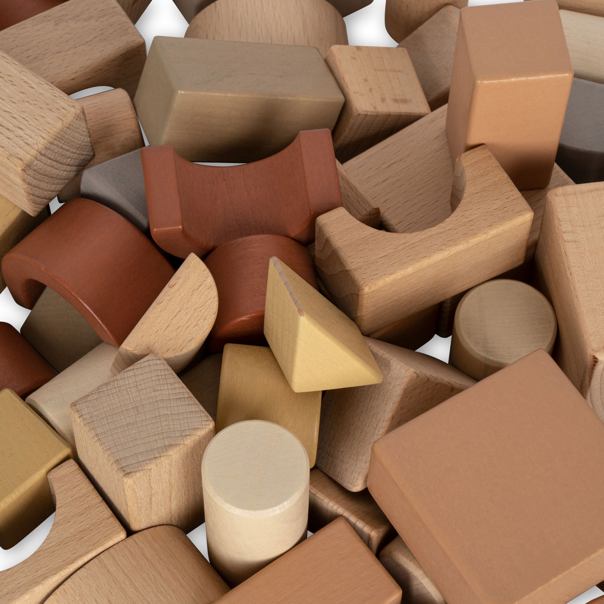 Wooden Building Blocks in a Bag