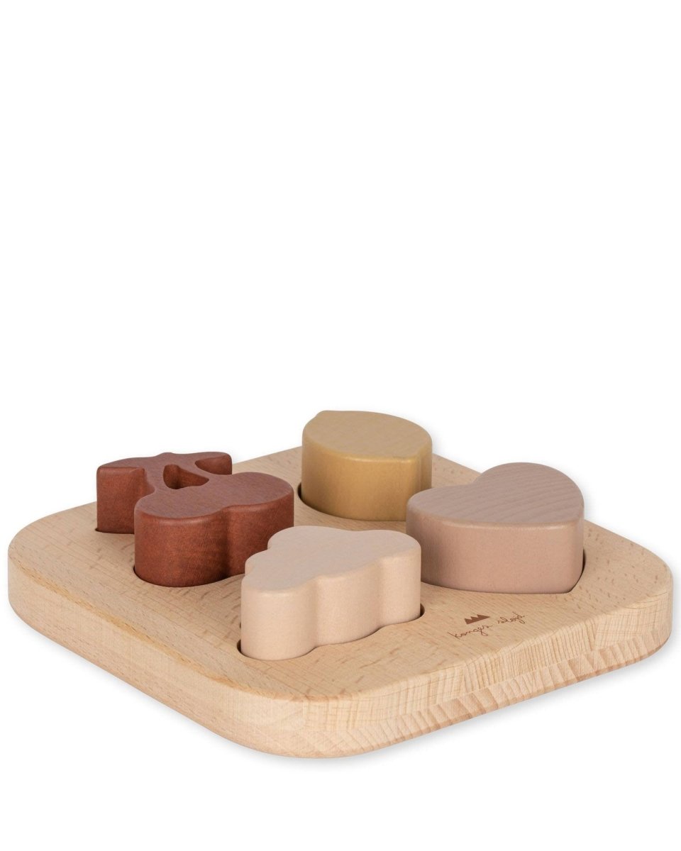 Wooden Chunky Shape Puzzle - Heart