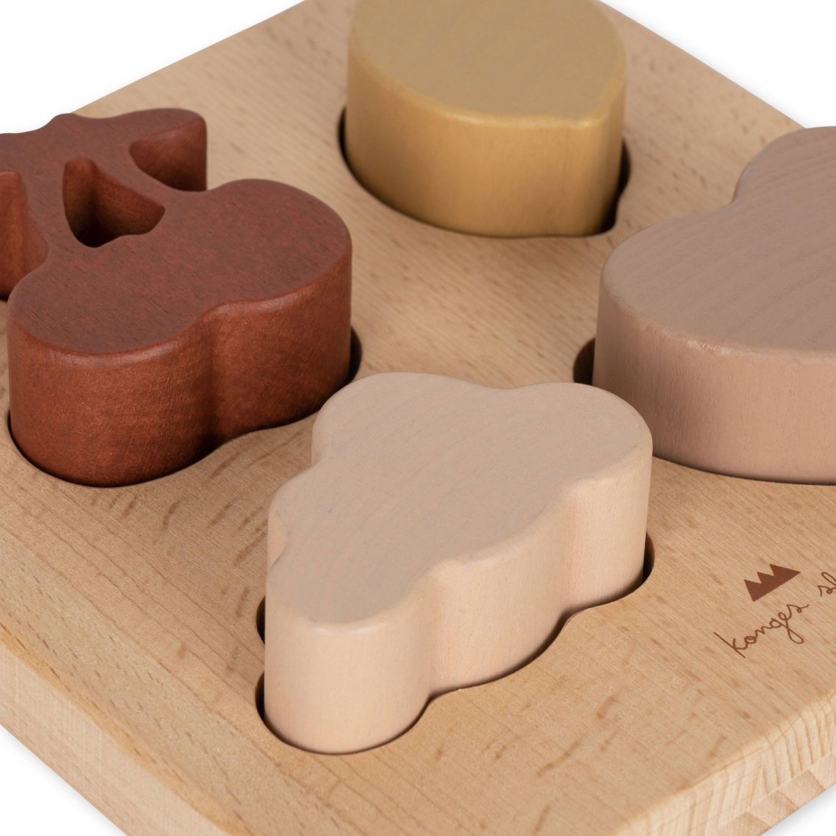 Wooden Chunky Shape Puzzle - Heart