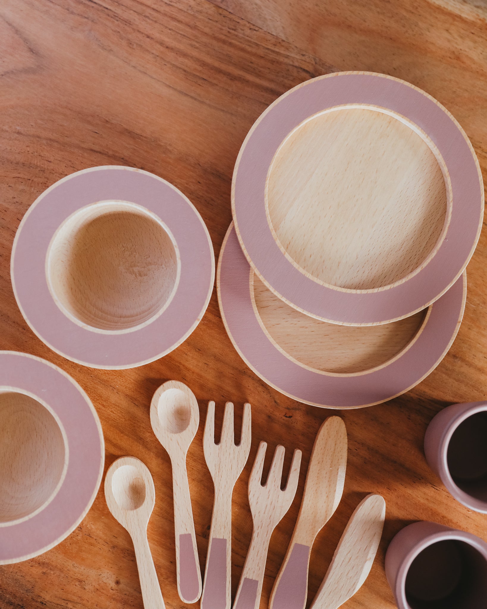 Wooden Dinnerware Play Set