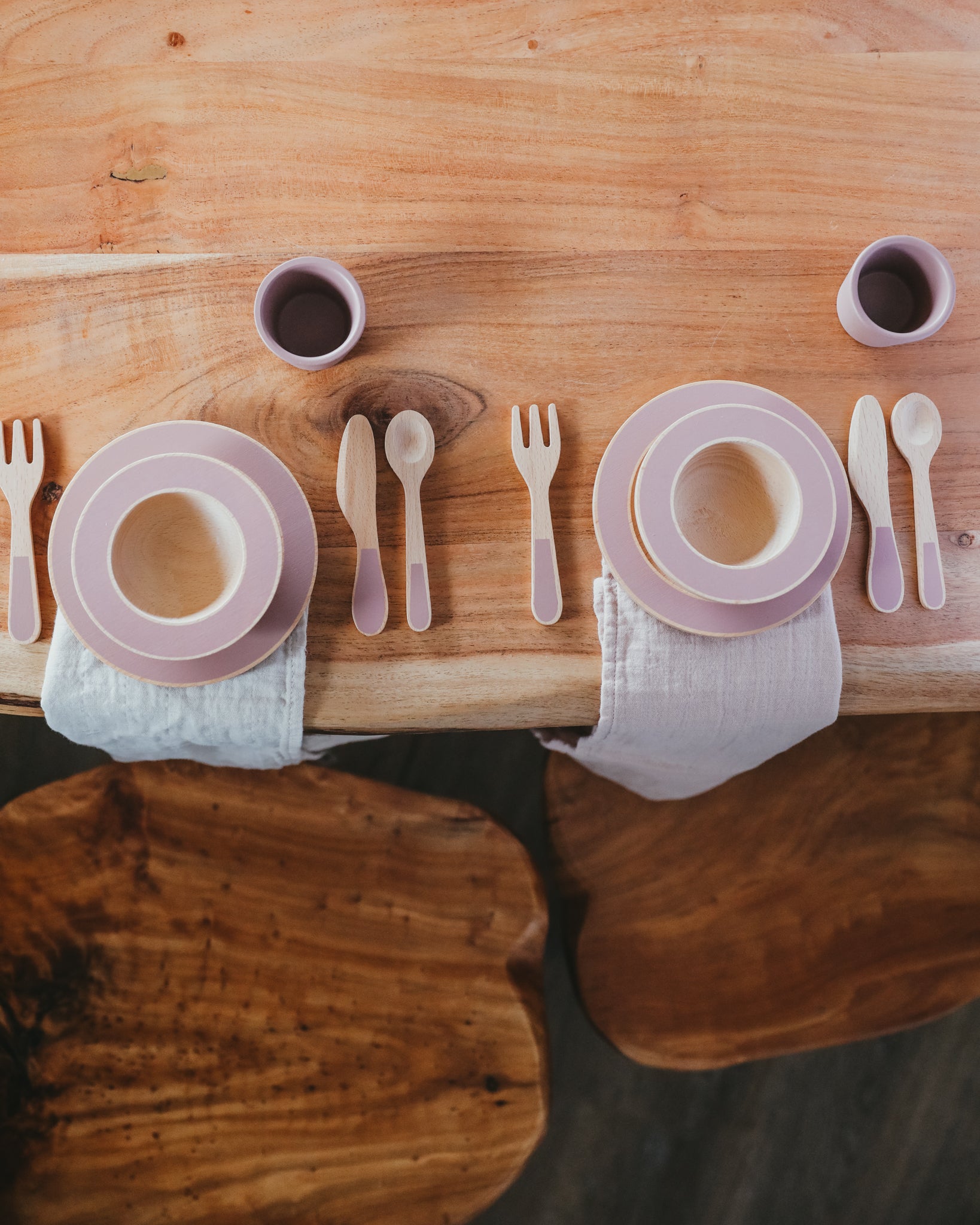 Wooden Dinnerware Play Set
