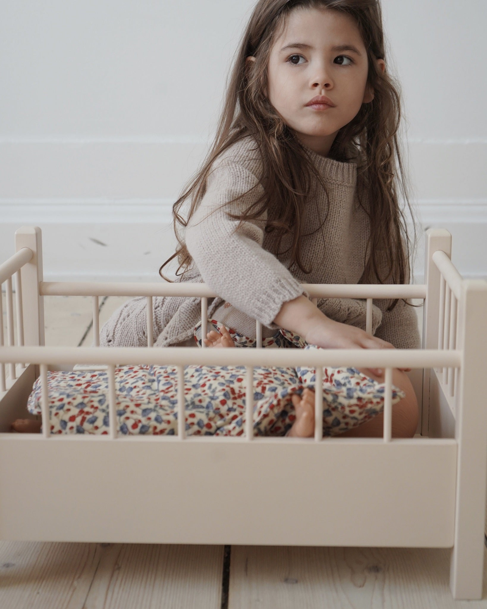 Wooden Doll Bed