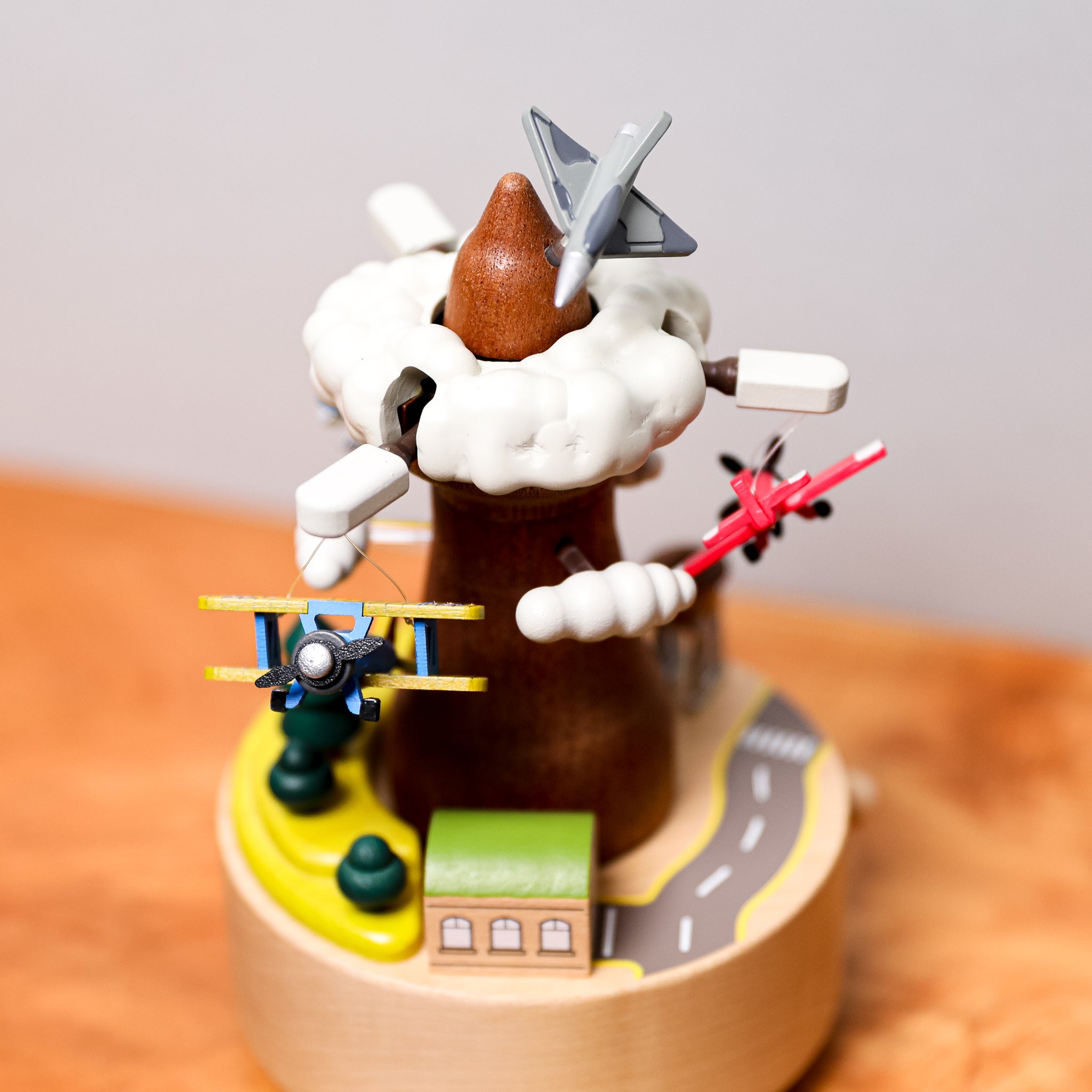 Wooden Music Box - Airplane