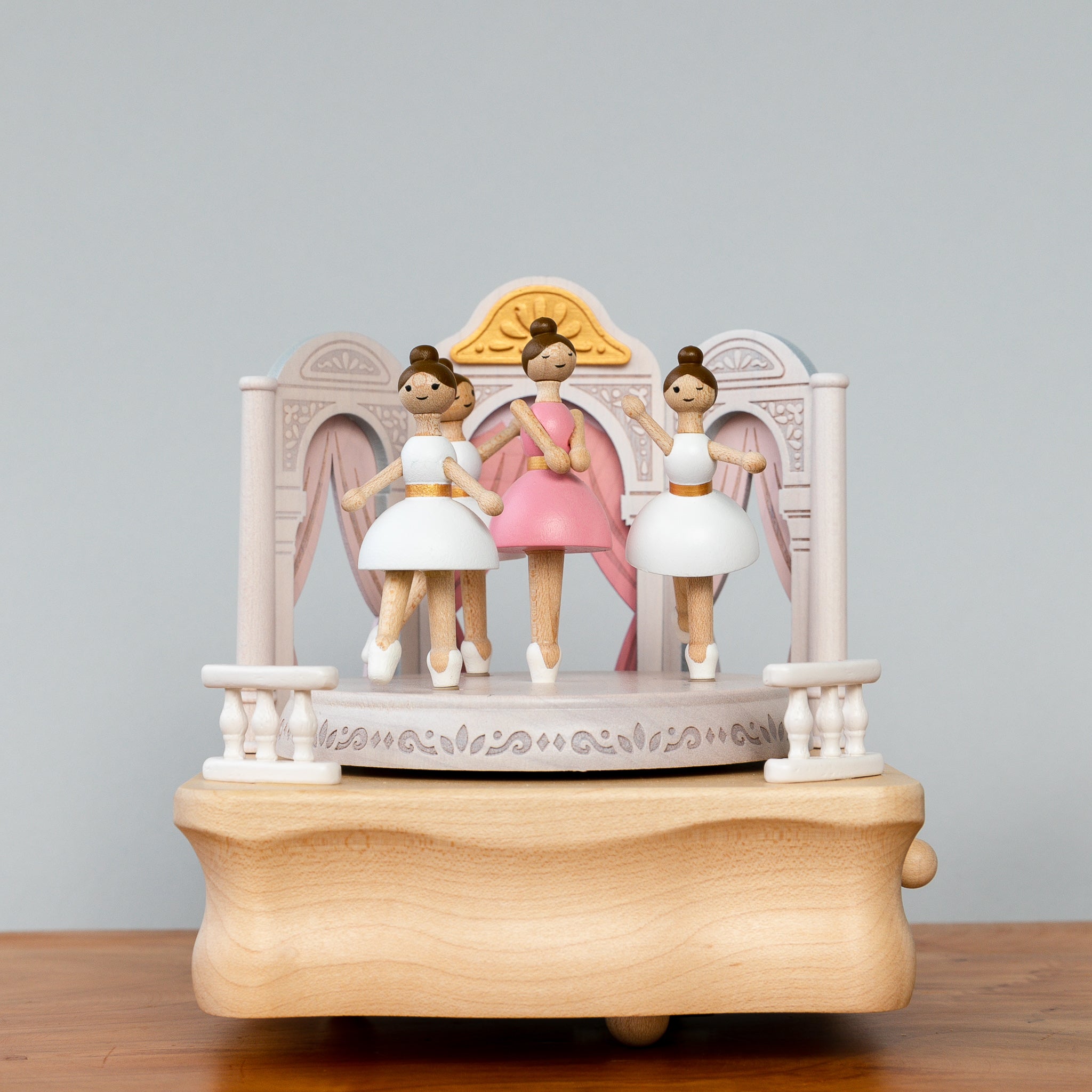 Wooden Music Box - Ballerina Recital