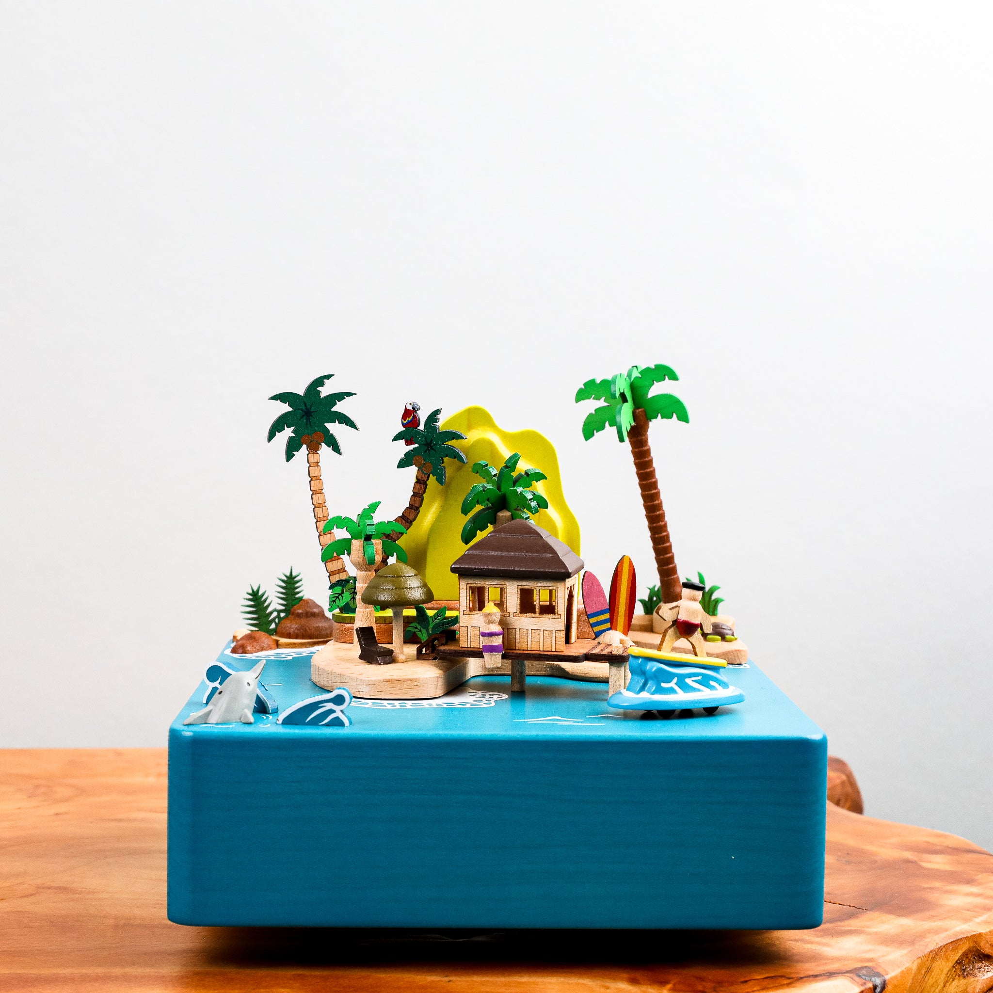 Wooden Music Box - Sunshine Island