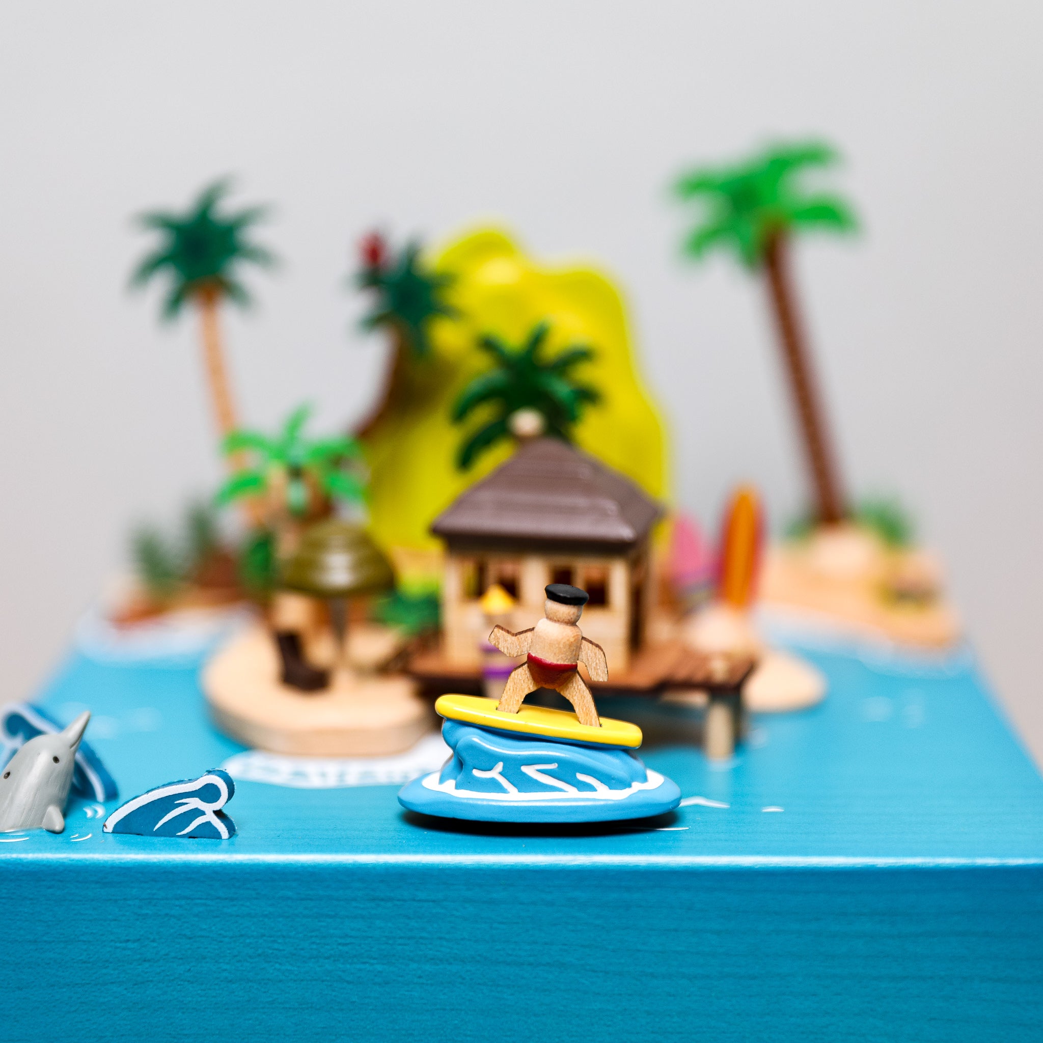 Wooden Music Box - Sunshine Island