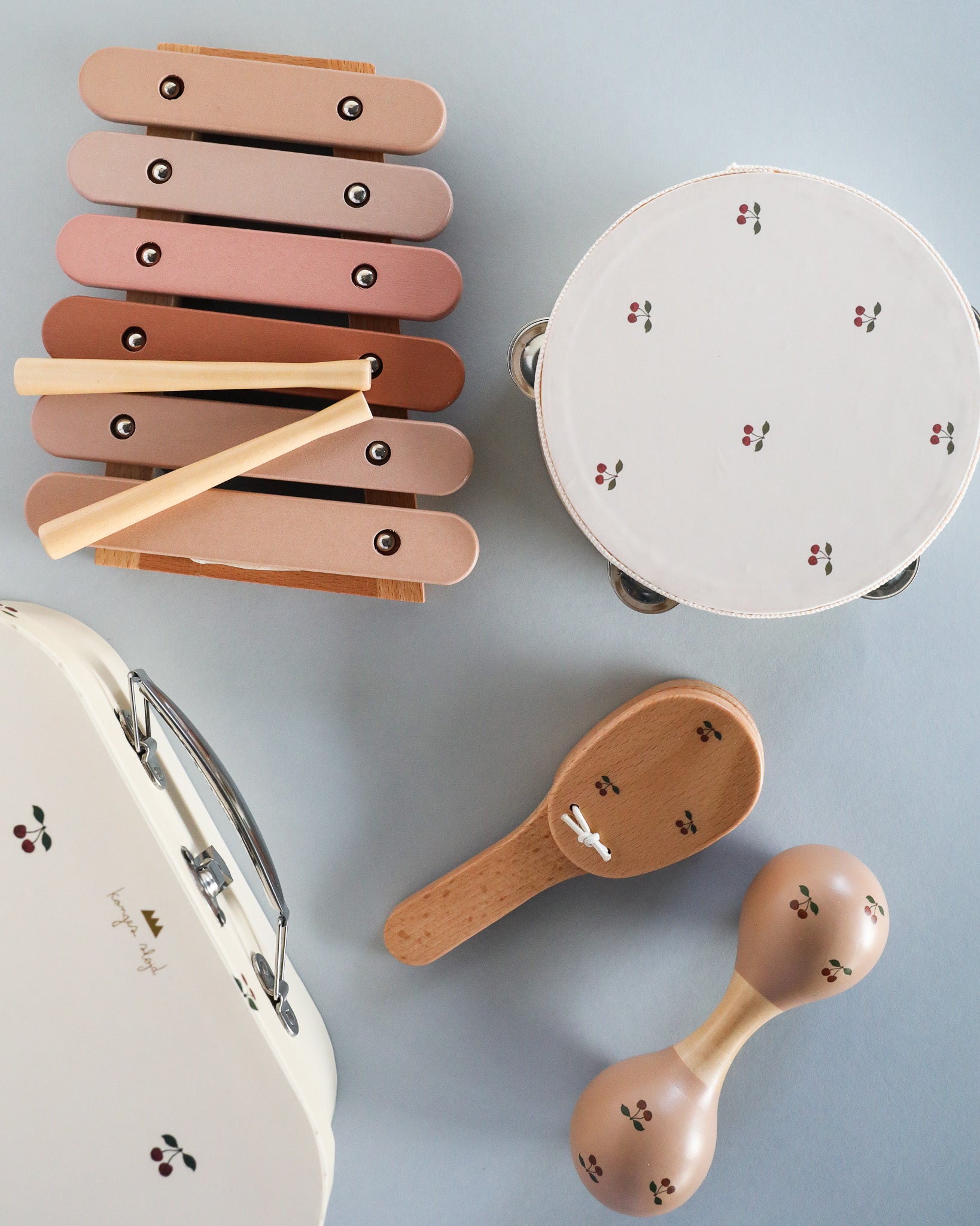 Wooden Music Play Set - Cherry
