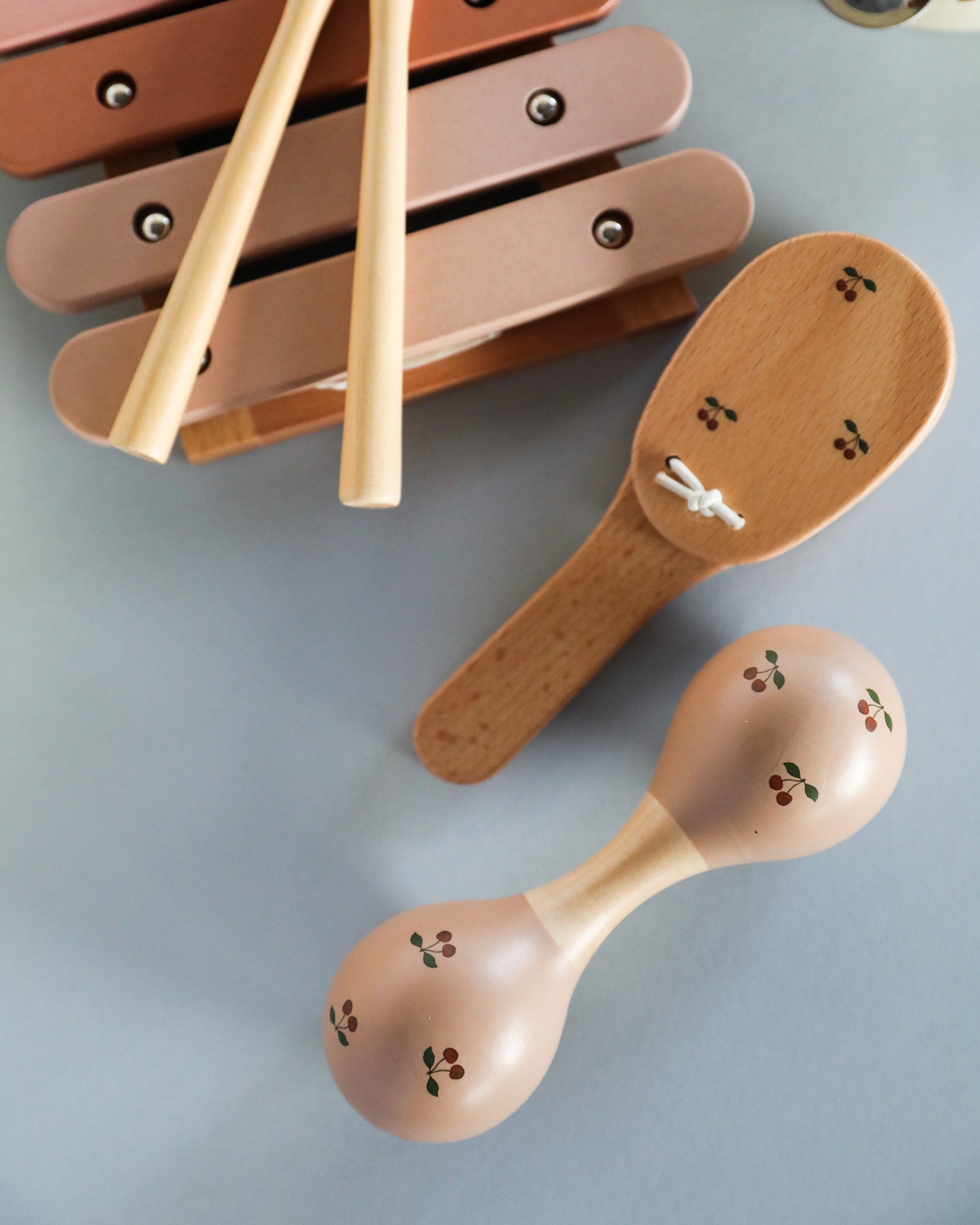 Wooden Music Play Set - Cherry