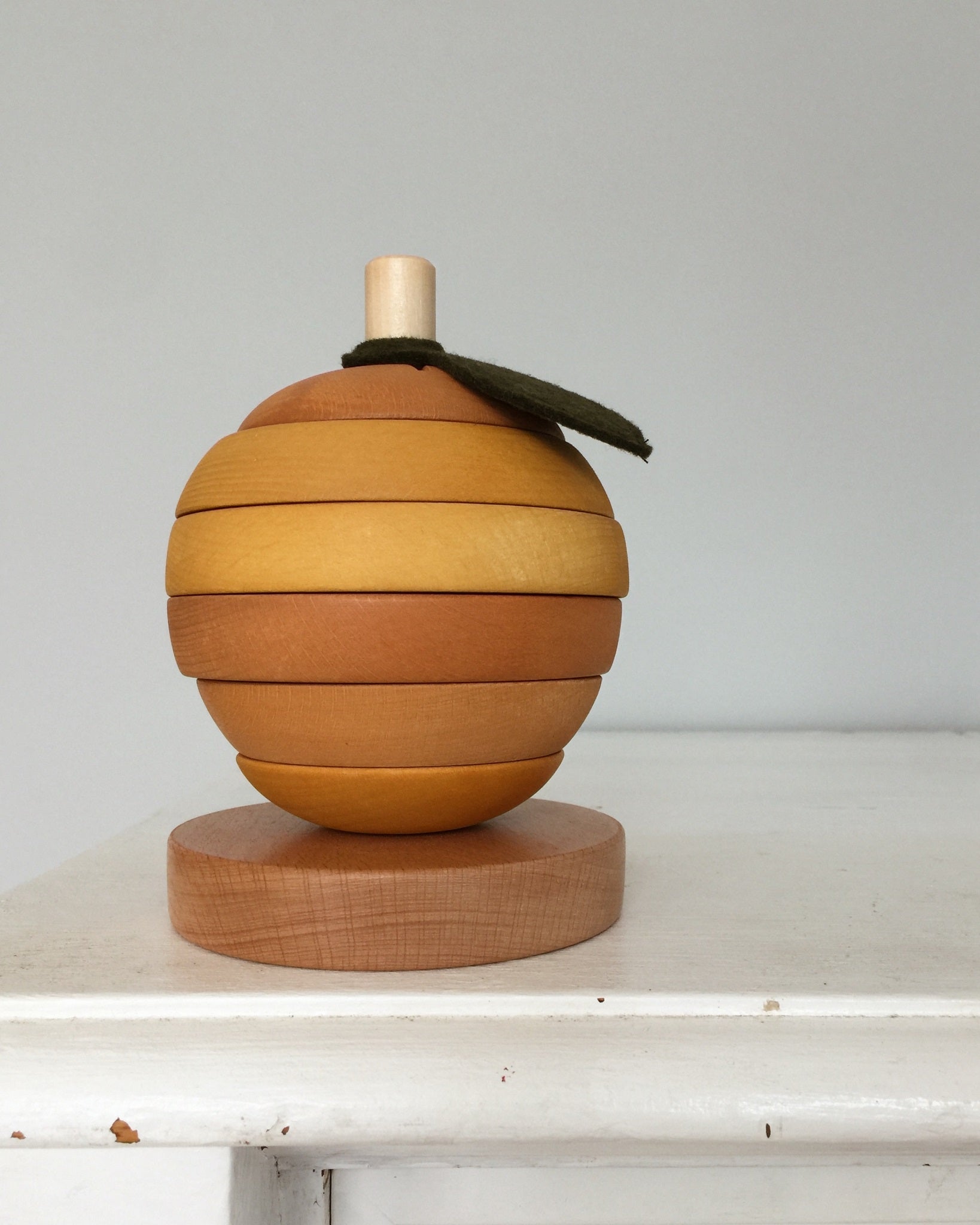 Wooden Orange Stacker