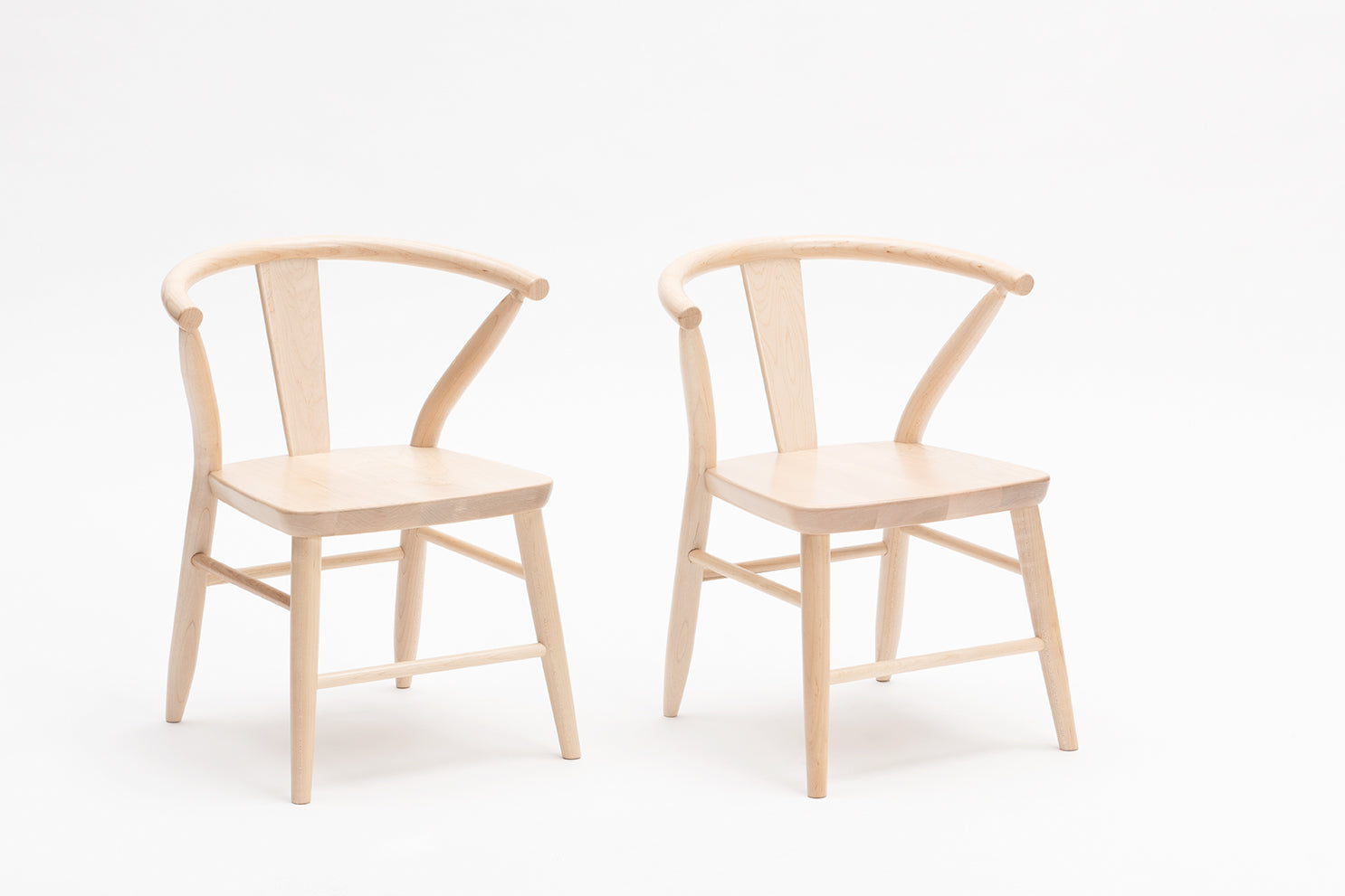 Wooden Play Chairs (Pair) - Natural 1