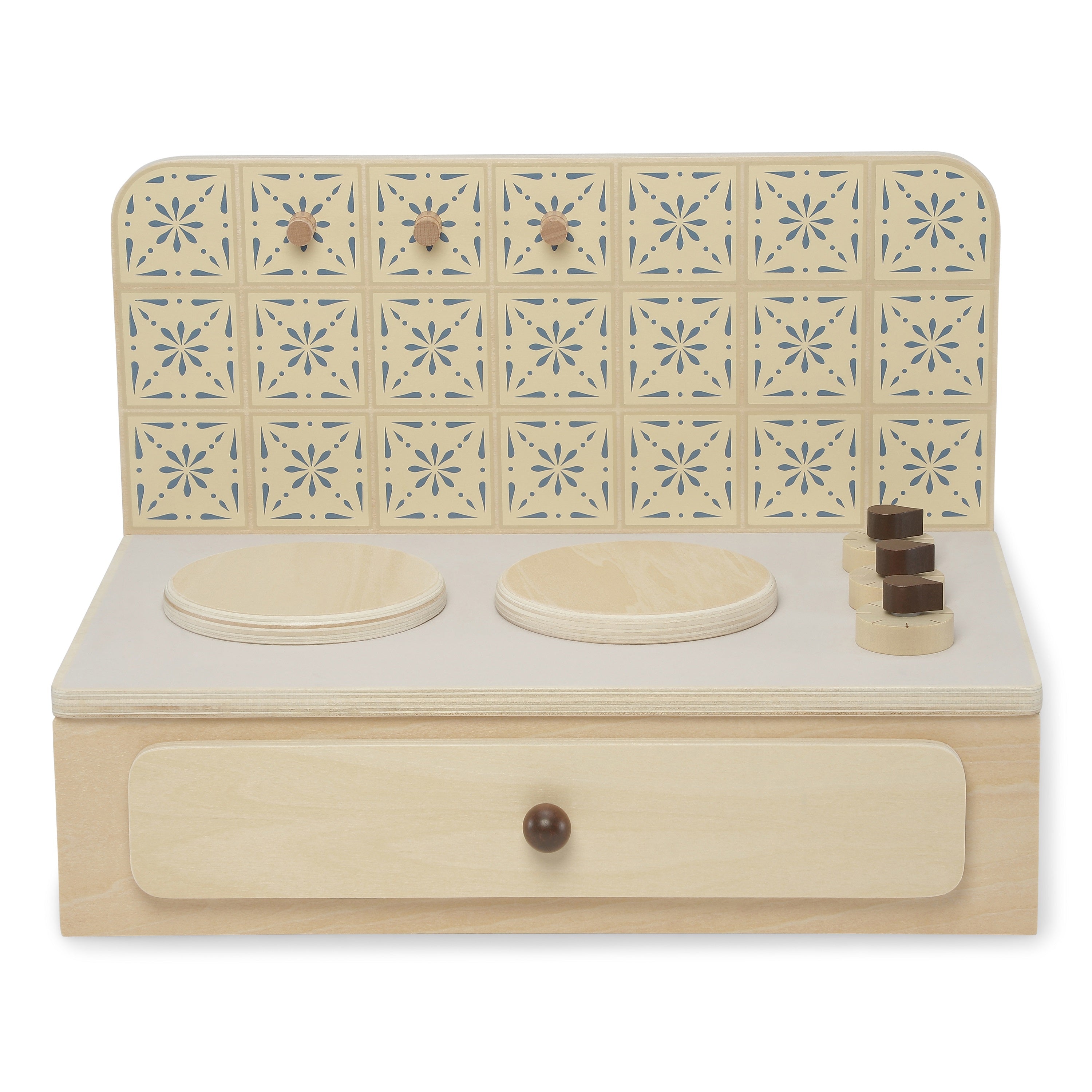 Wooden Play Kitchen Cooktop