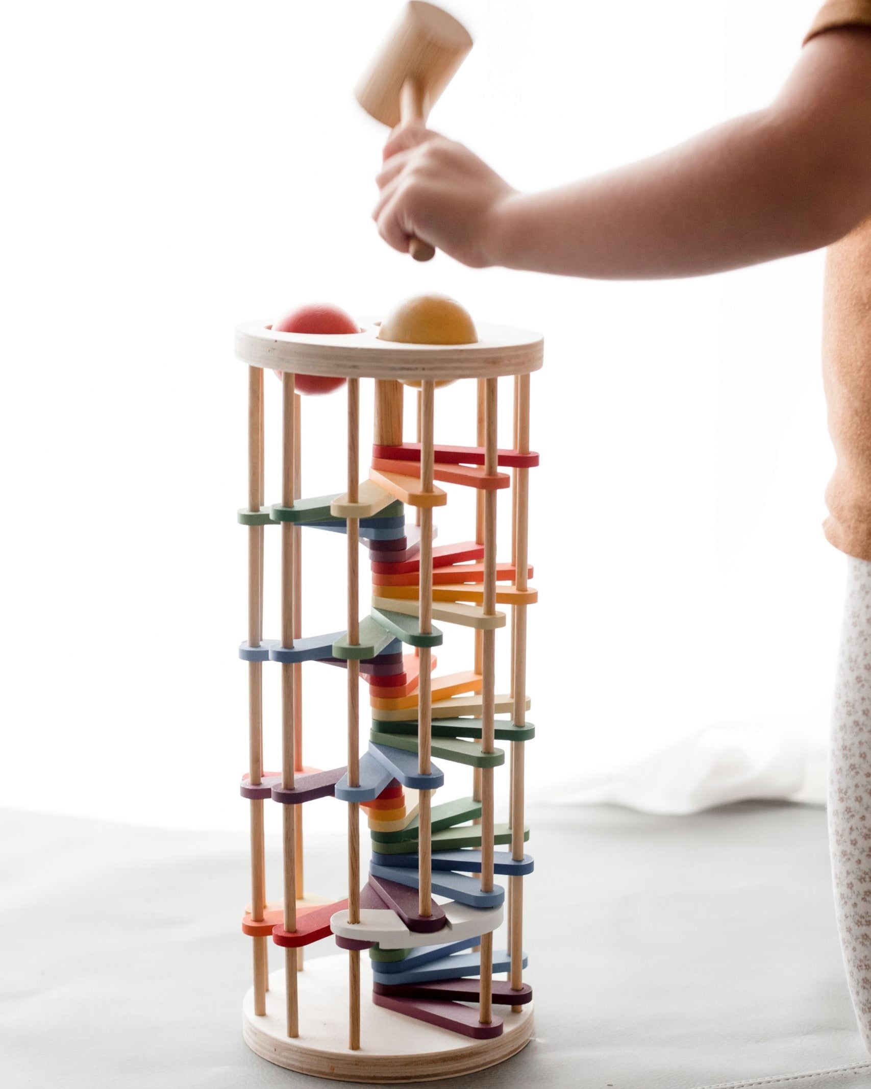 Wooden Pound a Ball Tower